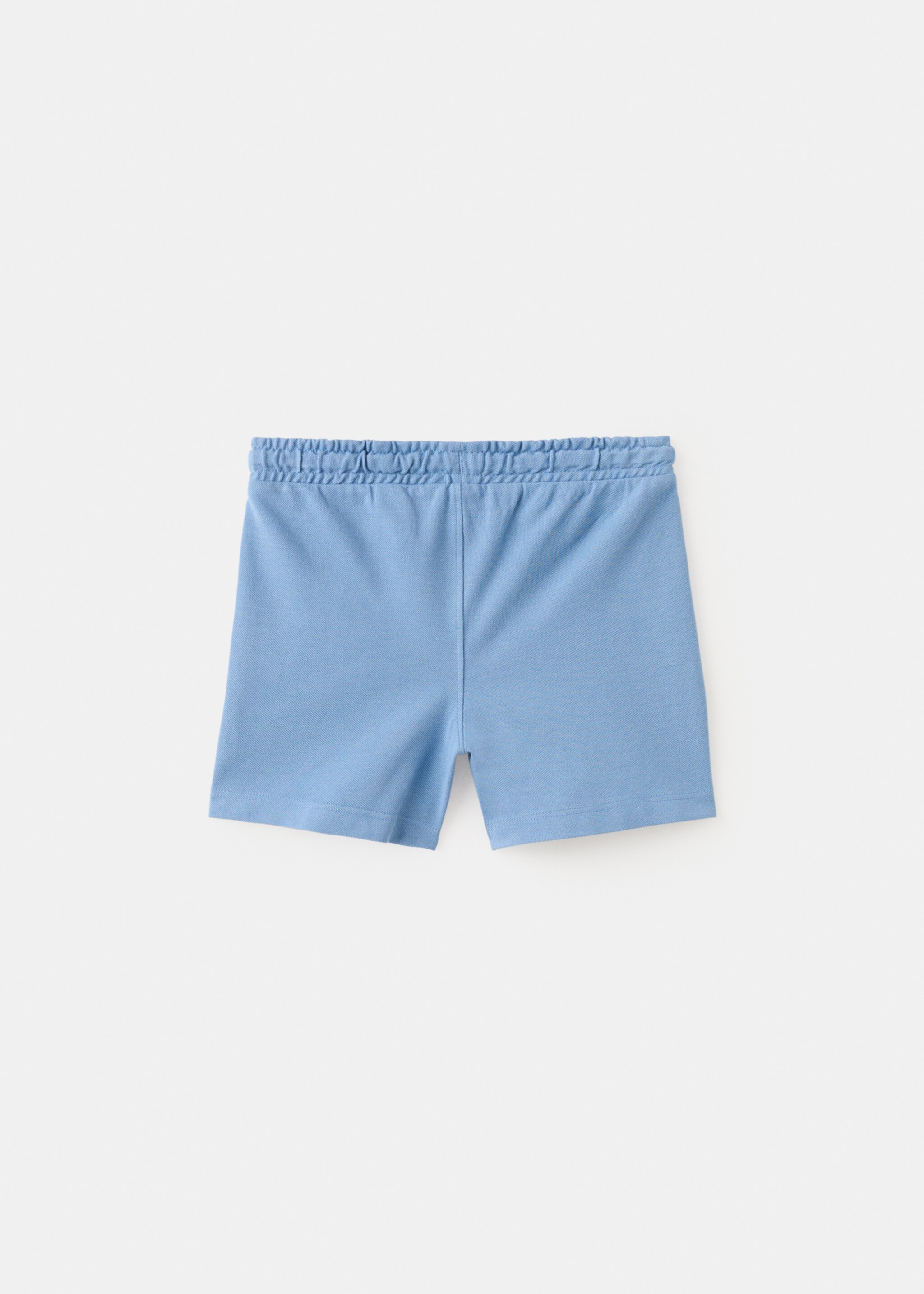 Cotton shorts with drawstring - Reverse of the article, Blue. Ref: 27096724-00.