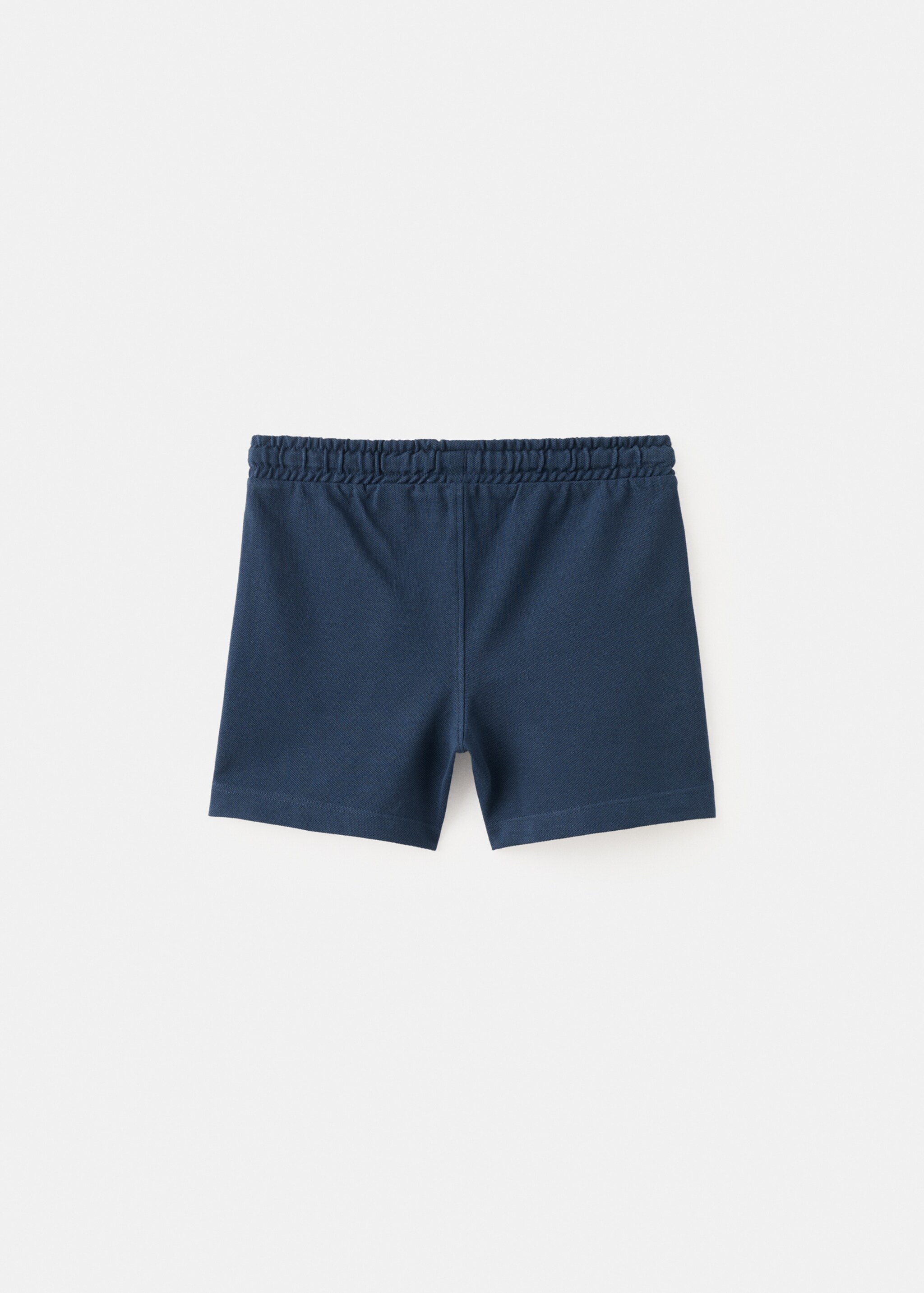 Cotton shorts with drawstring - Reverse of the article, Navy. Ref: 27096724-00.