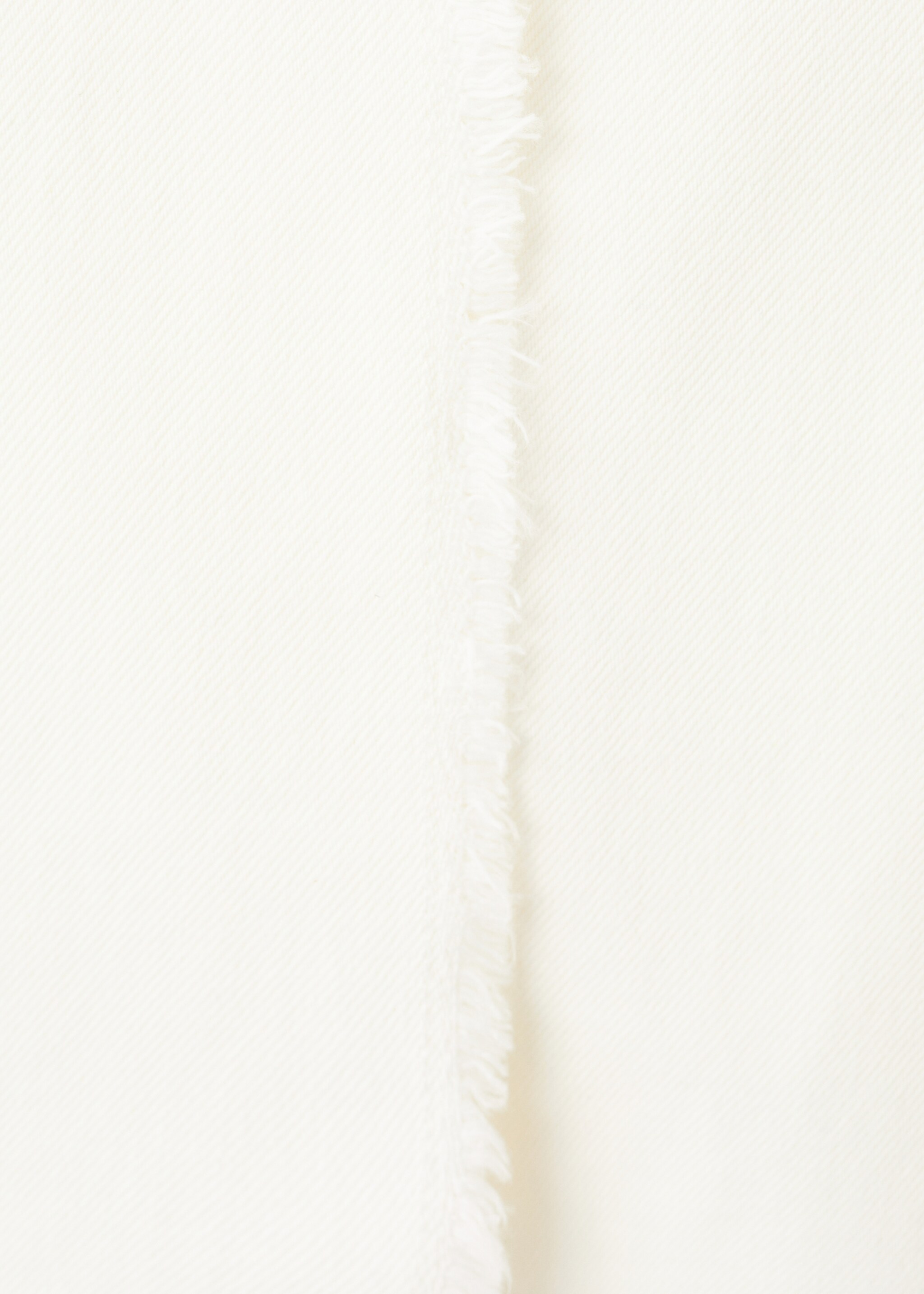 Crossed top with frayed details - Details of the article 0, Off White. Ref: 27096728-00.
