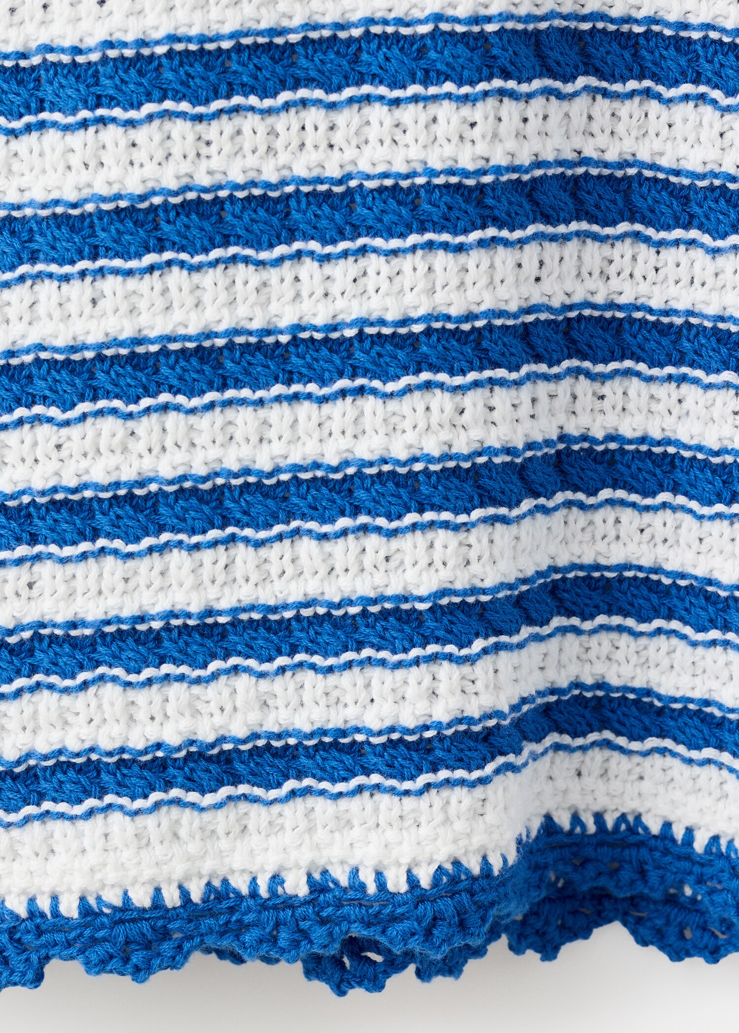 Striped openwork knitted dress - Details of the article 0