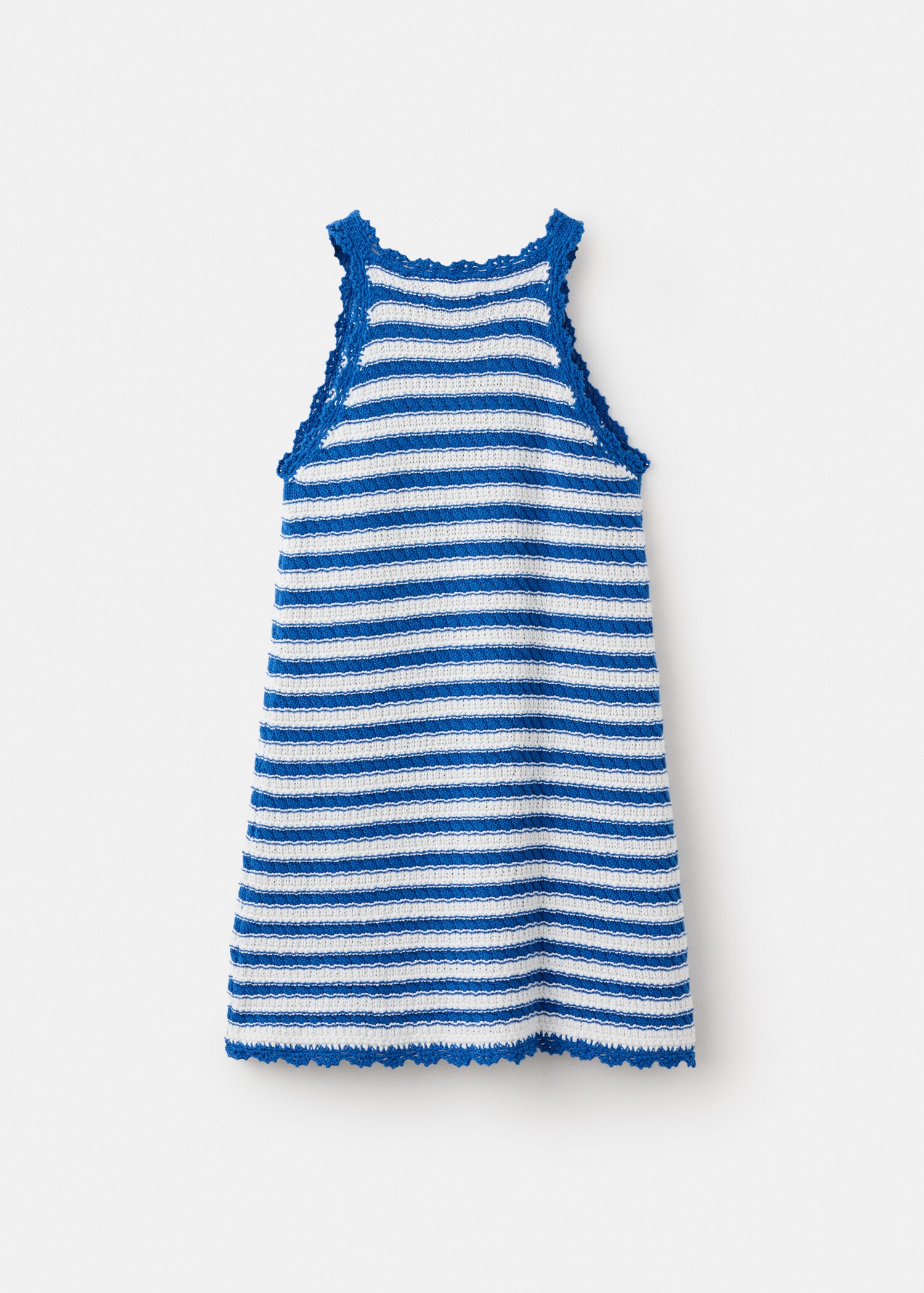 Striped openwork knitted dress - Reverse of the article