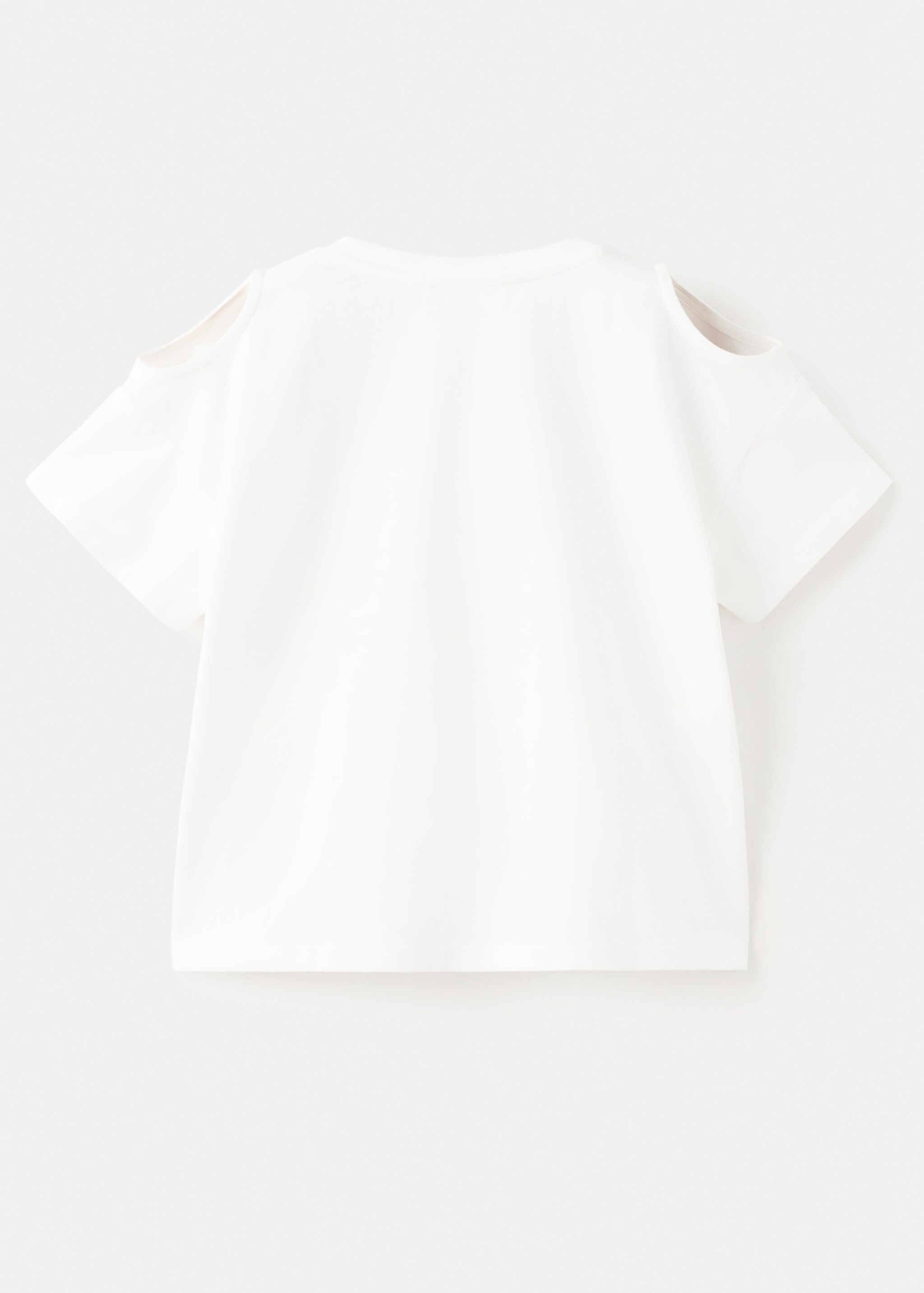 Off-the-shoulder cotton T-shirt - Reverse of the article, Off White. Ref: 27096734-00.
