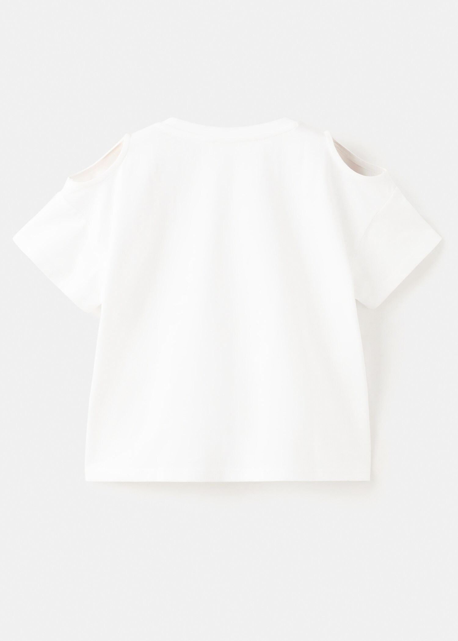 Off-the-shoulder cotton T-shirt - Reverse of the article