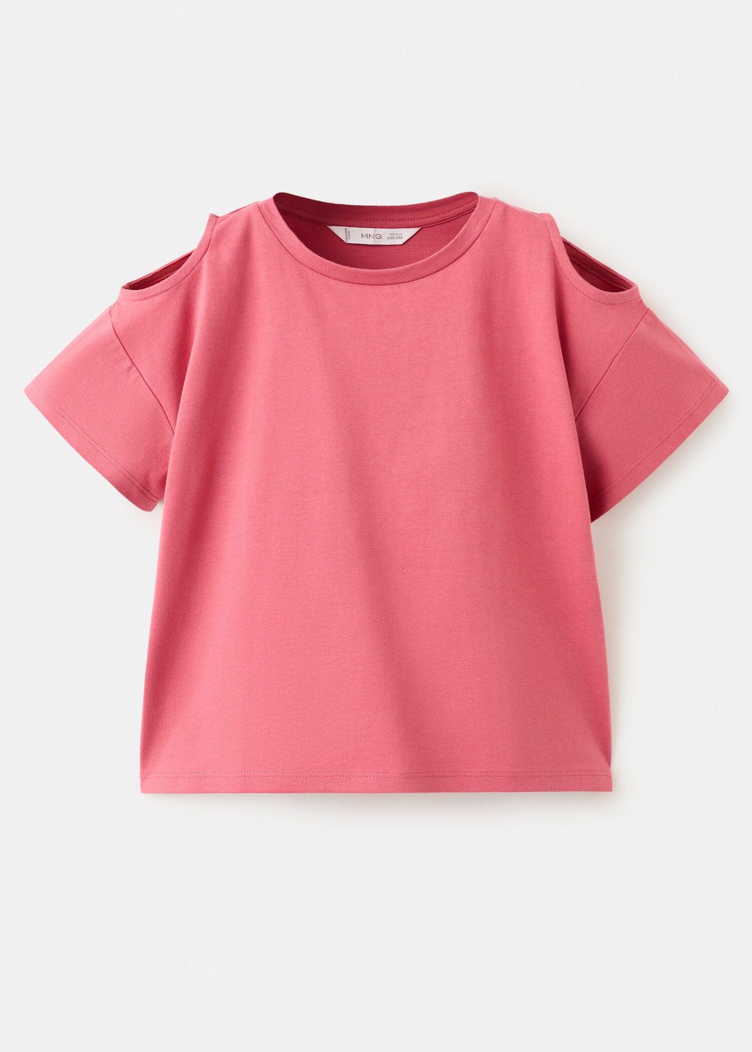 Off-the-shoulder cotton T-shirt - Article without model