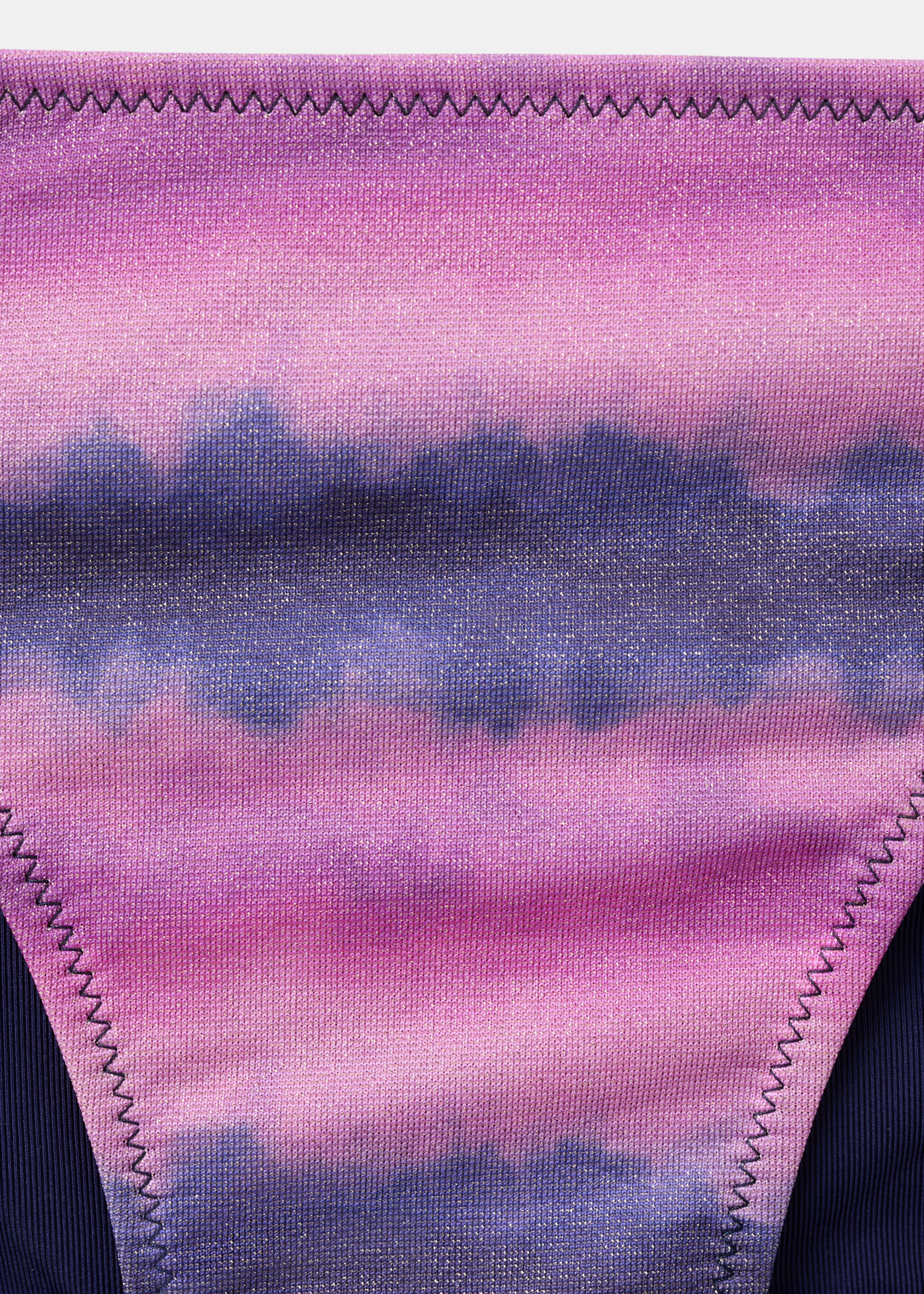 Бікіні з принтом тай-дай і плавками бразіліана - Детальніше про товар 8, Фіолетовий. Ref: 27096740-00.