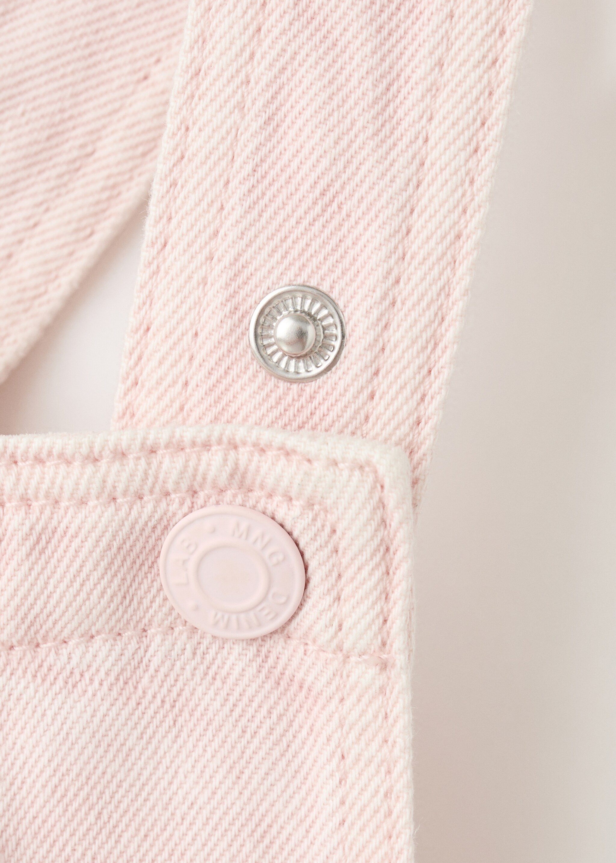 Short denim pinafore - Details of the article 0, Pink. Ref: 27096743-00.