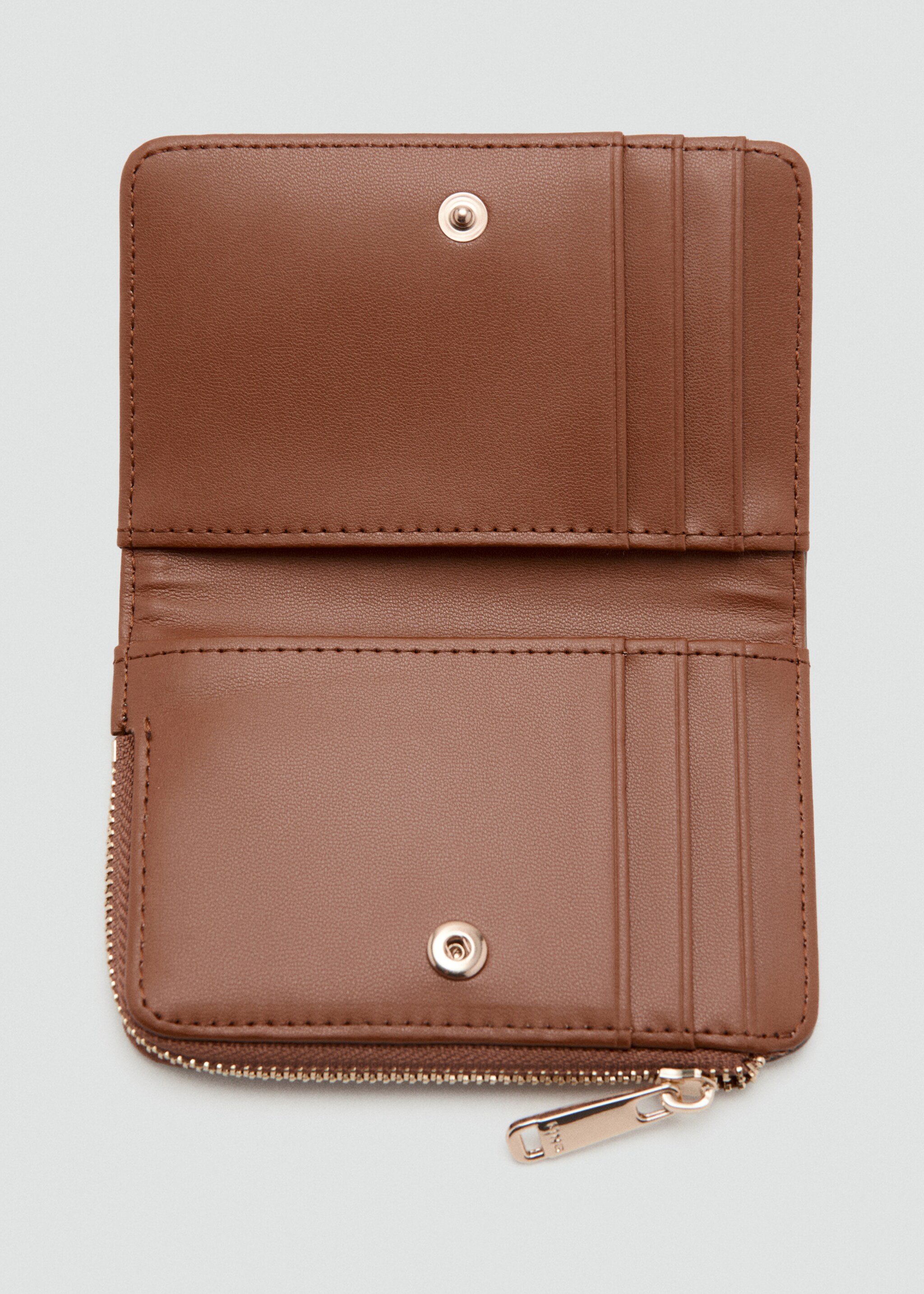 Billetera pequeña textura - Detalle del artículo 1, Beige. Ref: 27096746-00.