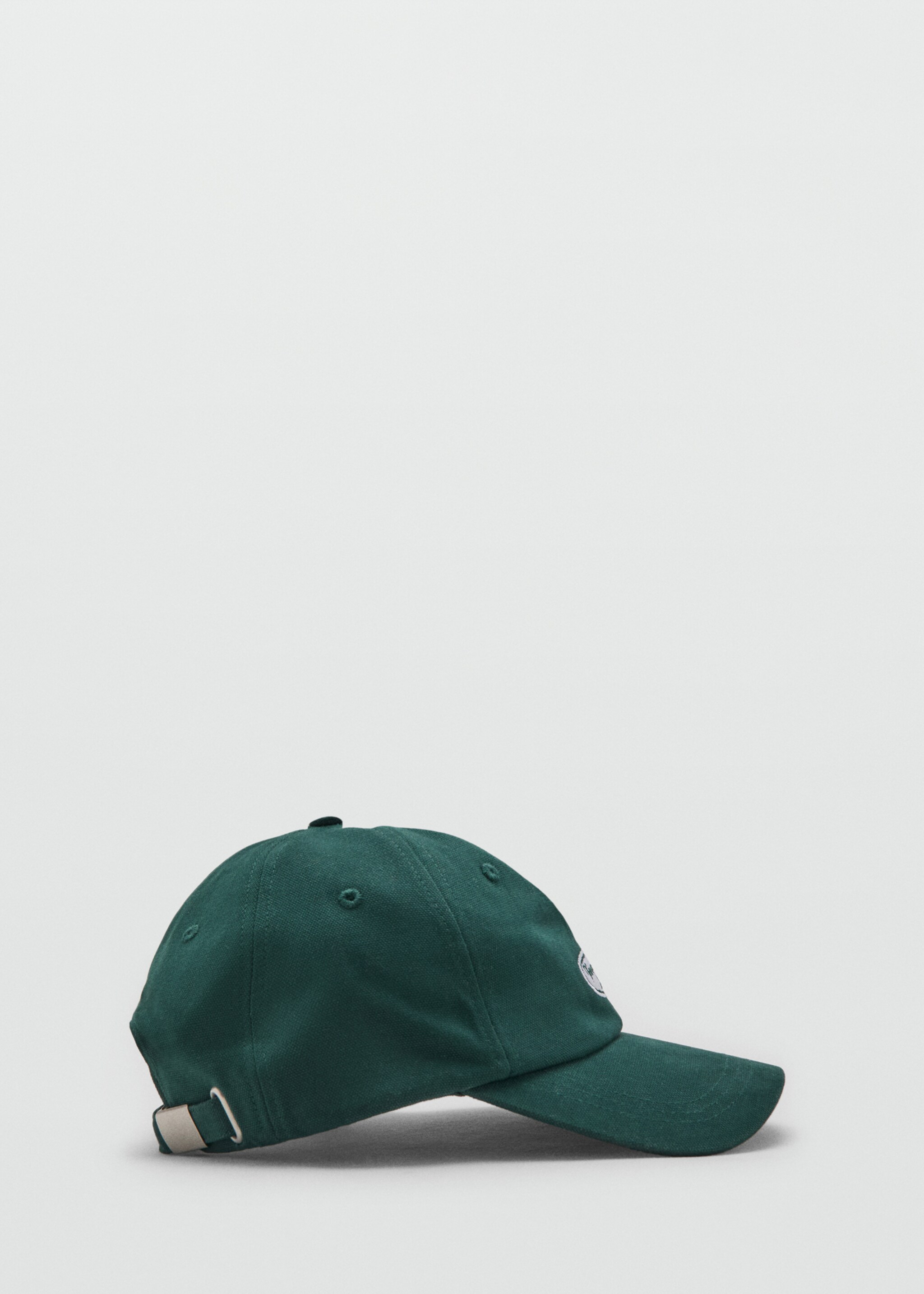 Embroidered message cap - Article without model, Green. Ref: 27096749-00.