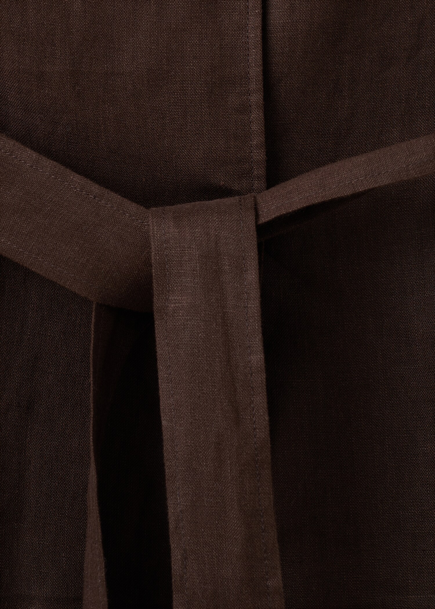 Linen jacket with belt - Details of the article 0