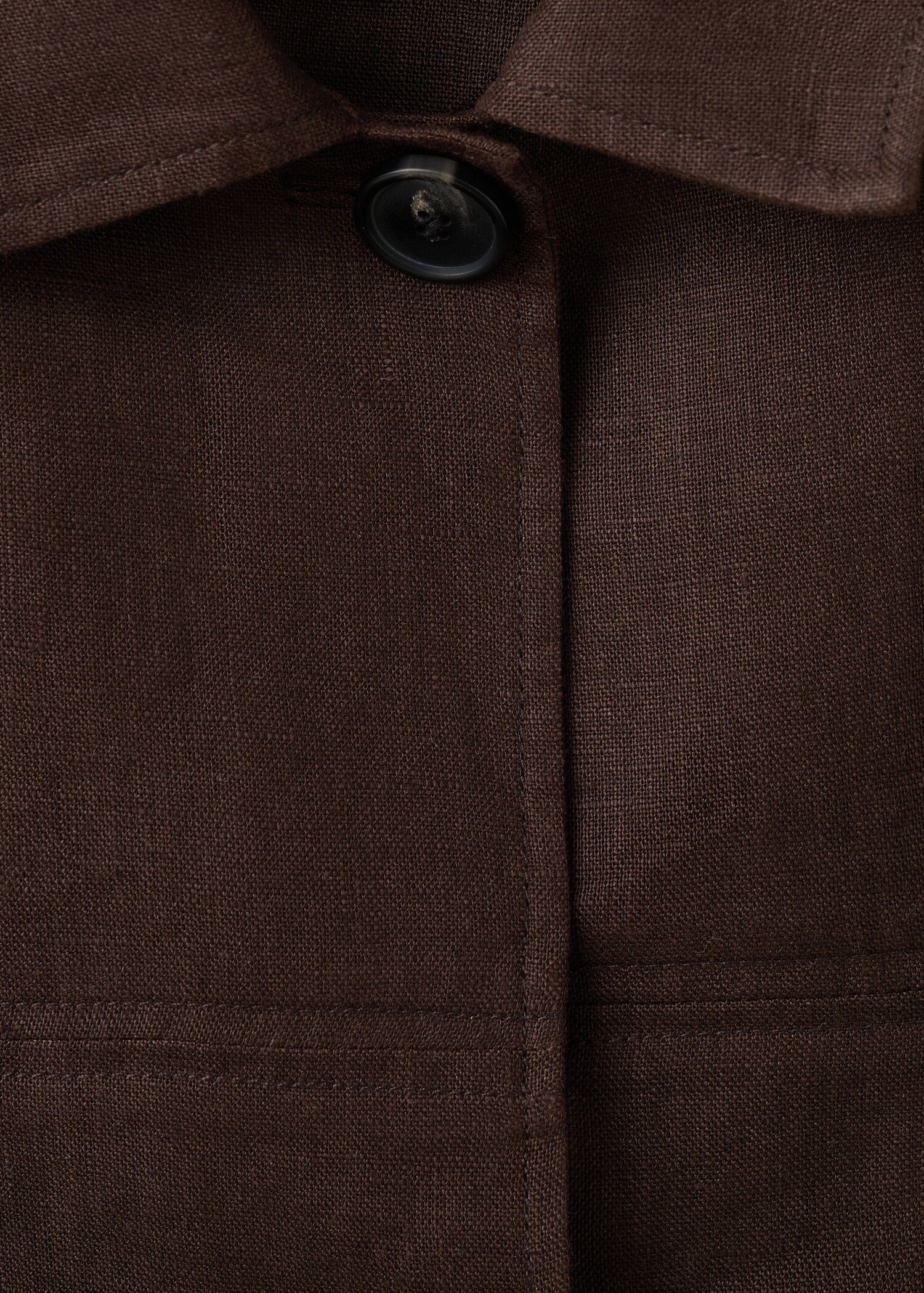 Linen jacket with belt - Details of the article 8