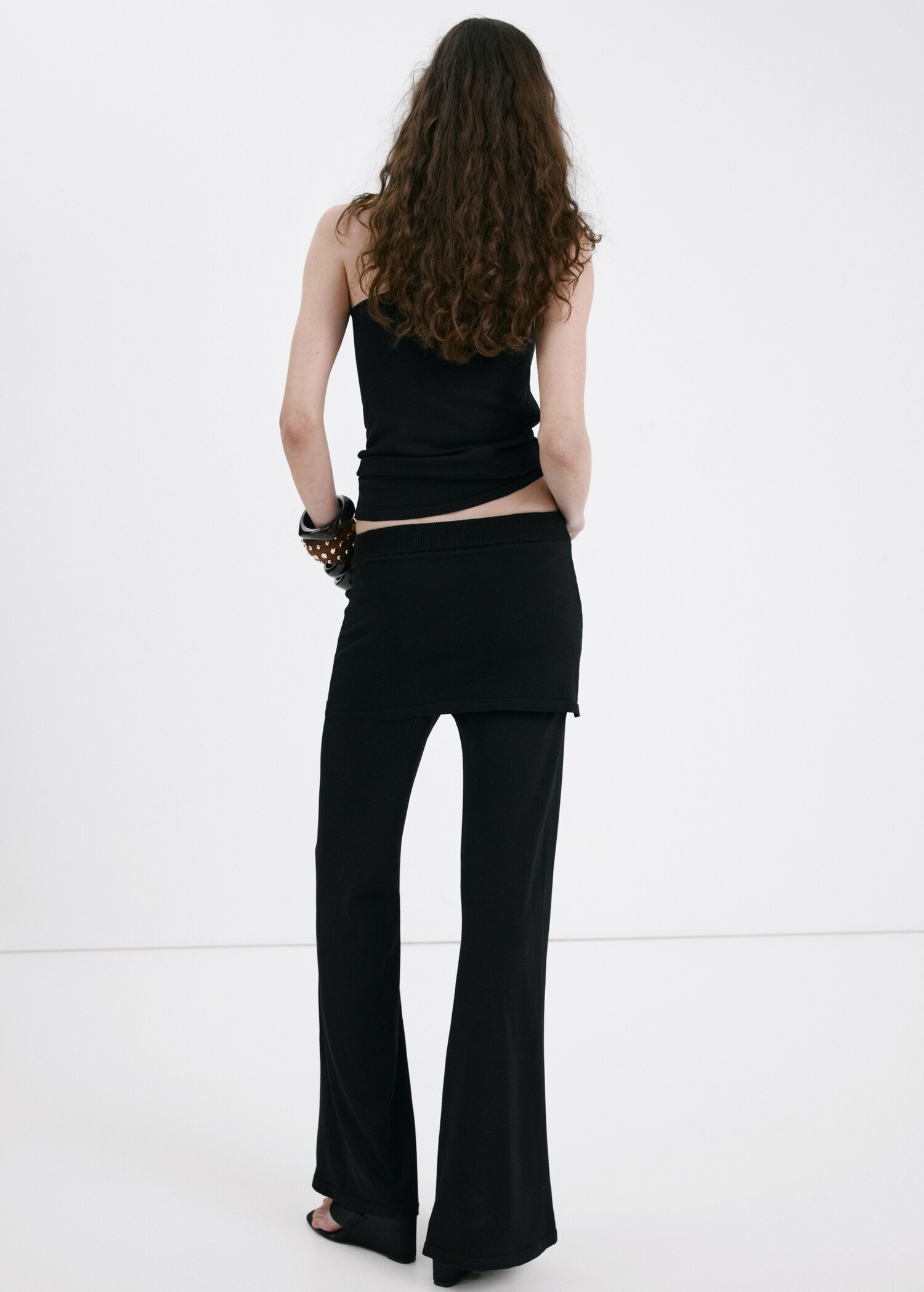 Combined knit trousers - Reverse of the article