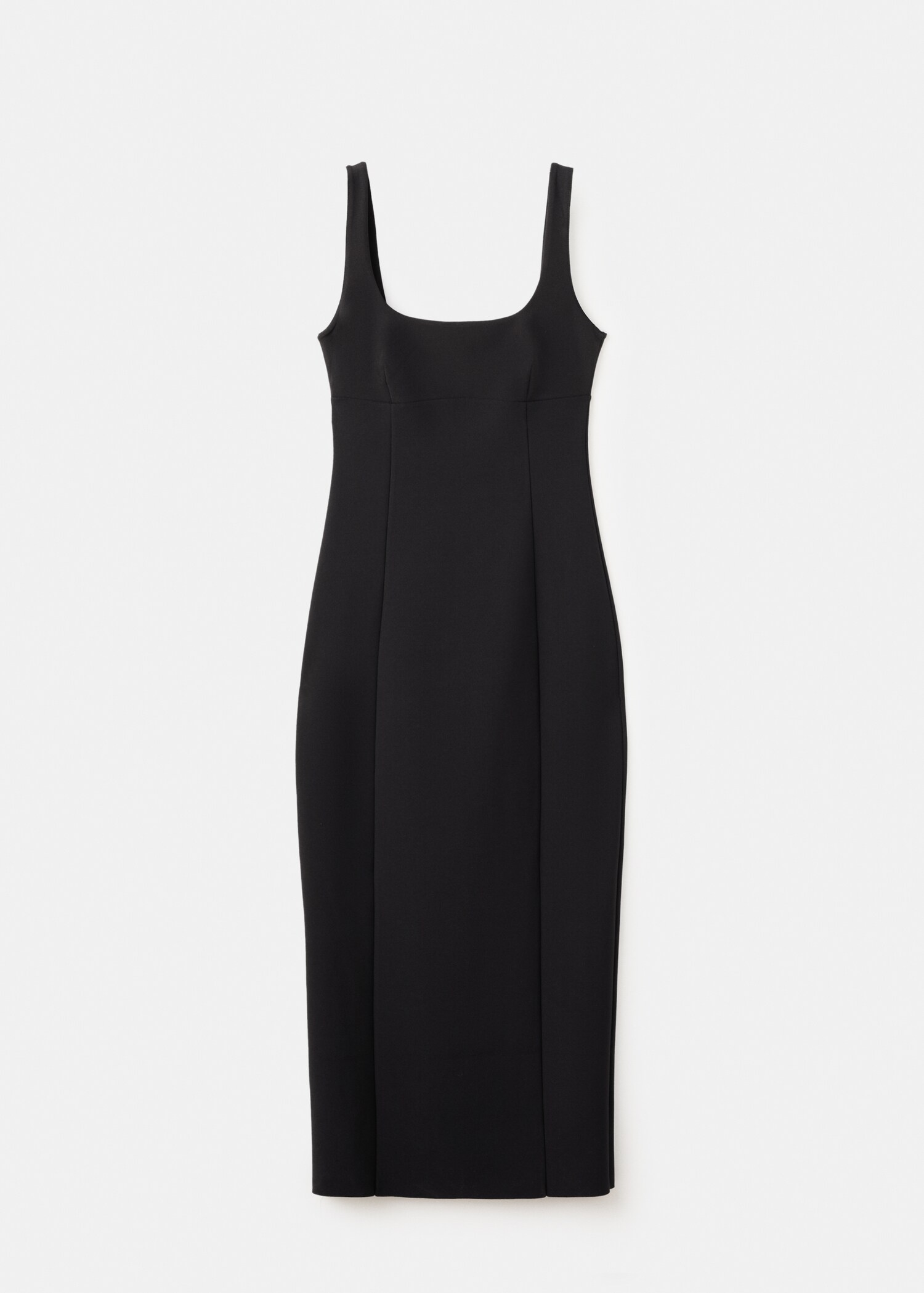 V-neckline fitted dress - Article without model