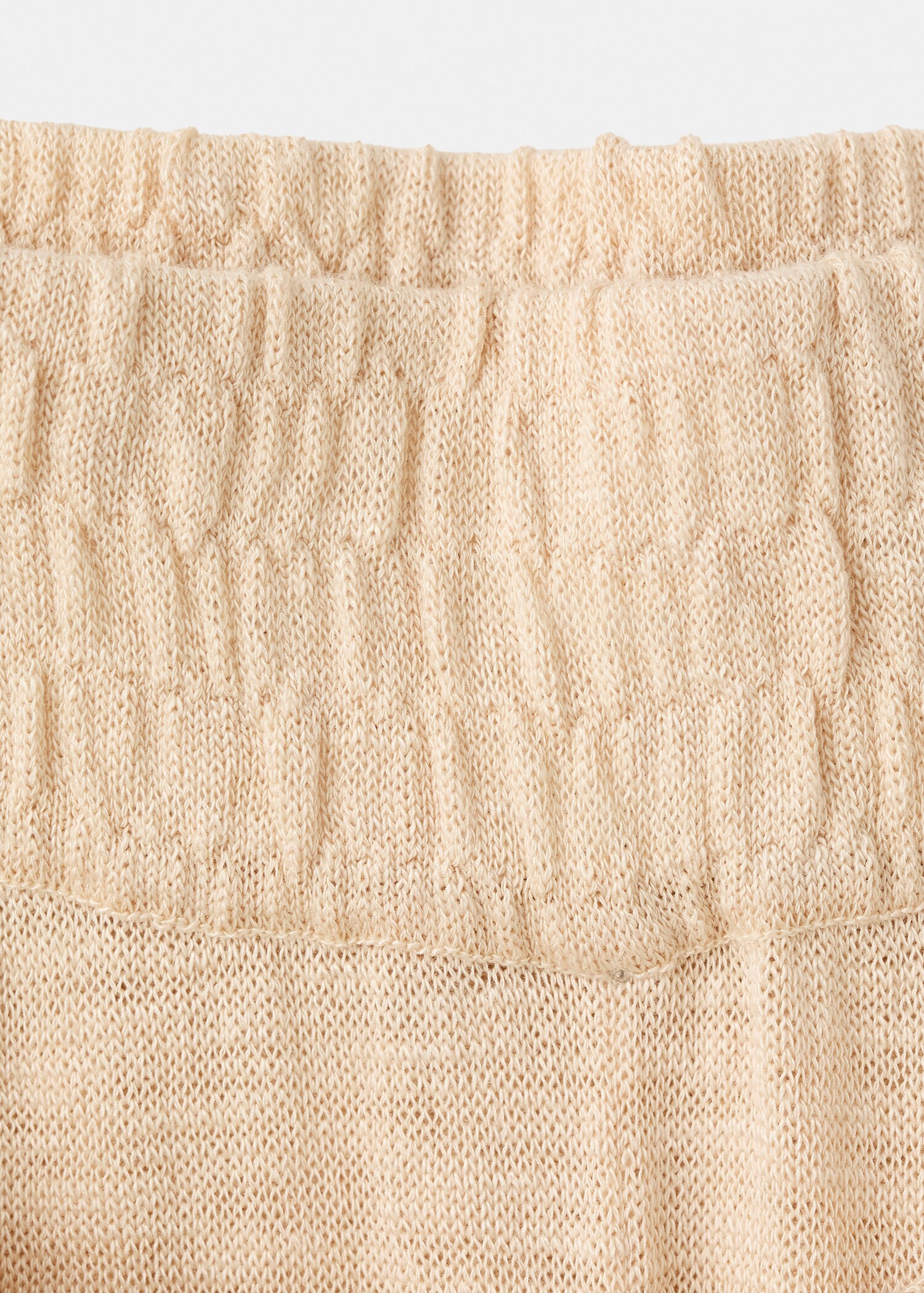 Fine knit trousers with knot detail - Details of the article 0