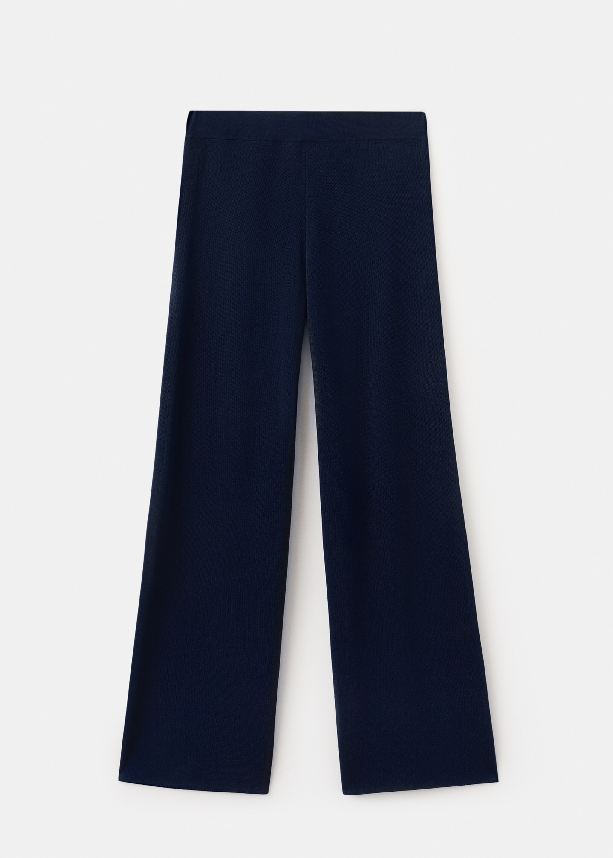 Knitted wide leg trousers - Article without model, Navy. Ref: 27097144-00.