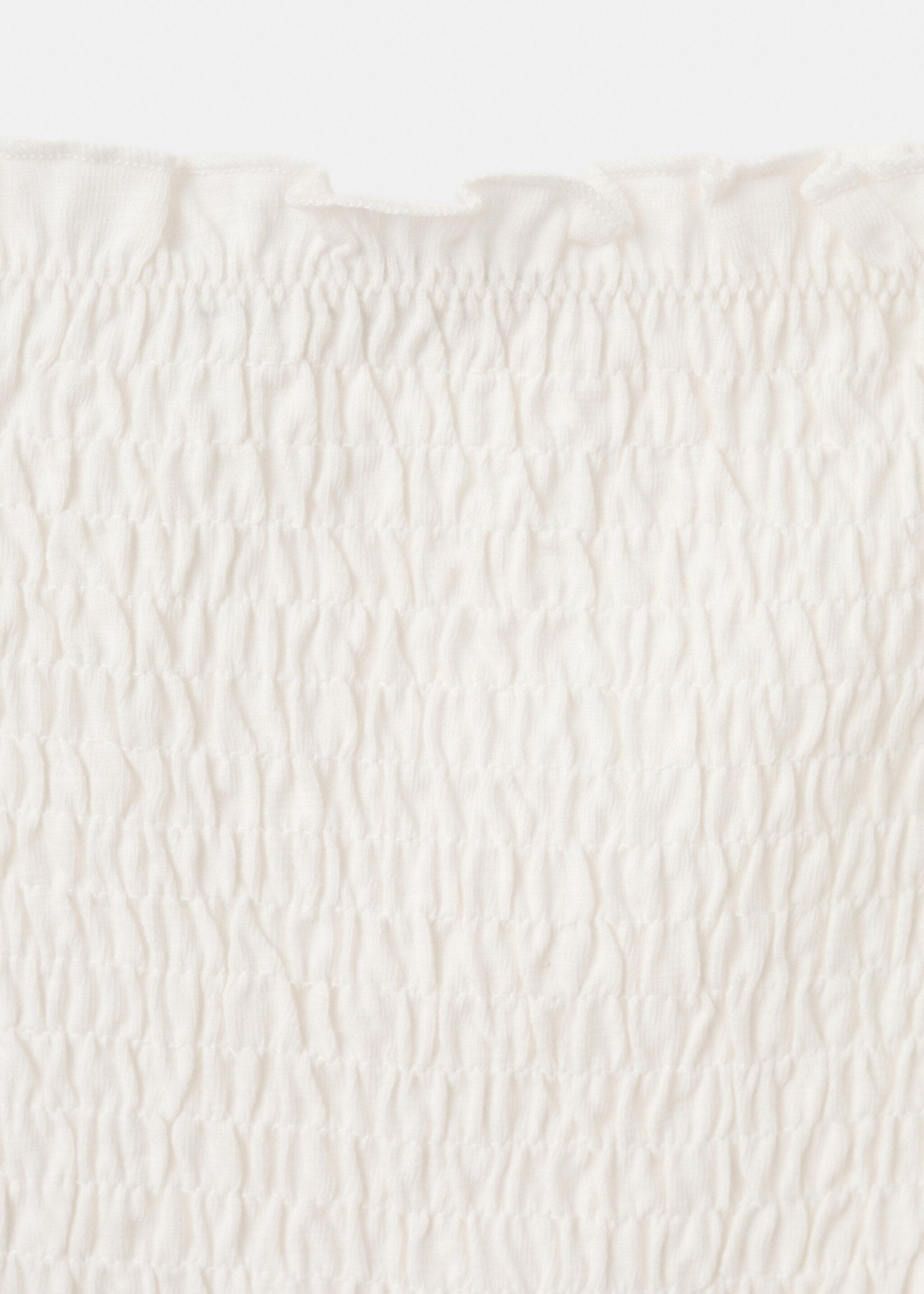 Robe bustier froncée - Détail de l'article 8, Blanc cassé. Ref: 27097147-00.