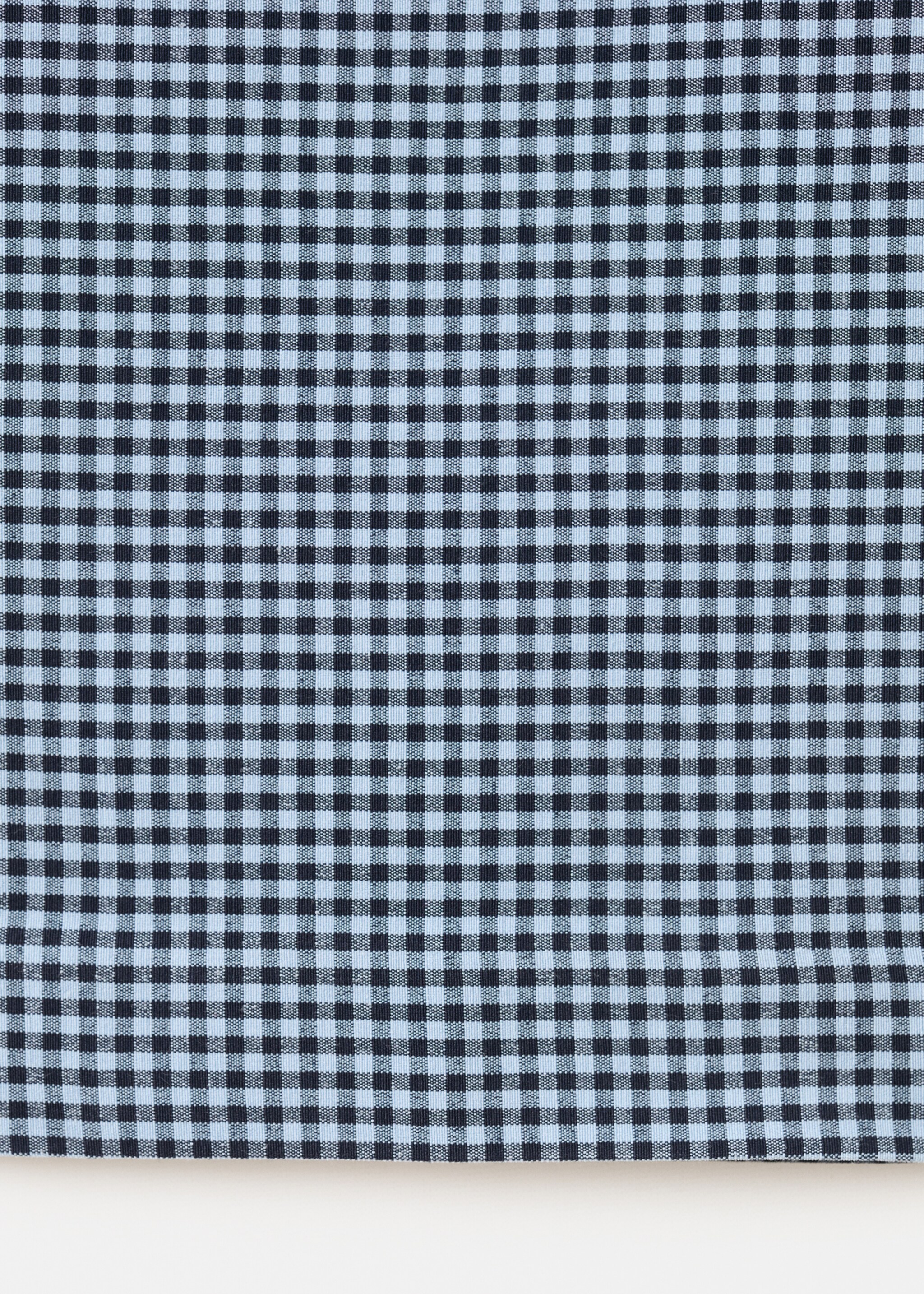 Pantalon à carreaux vichy court - Détail de l'article 0, Bleu. Ref: 27097148-00.