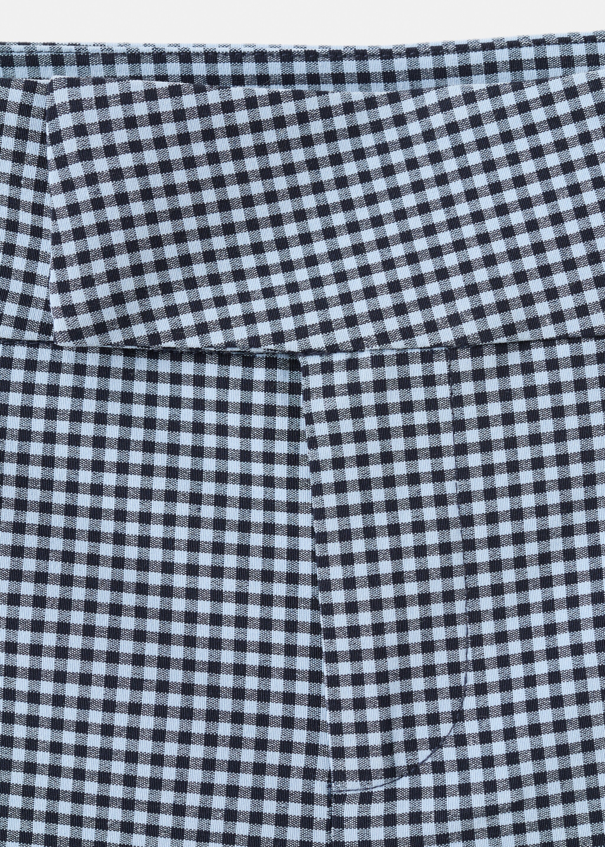 Pantalon à carreaux vichy court - Détail de l'article 8, Bleu. Ref: 27097148-00.