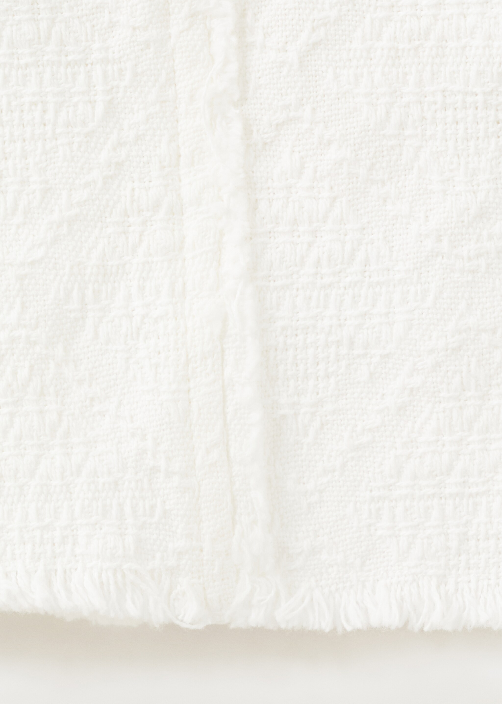 Tweed shorts - Details of the article 0, White. Ref: 27097153-00.