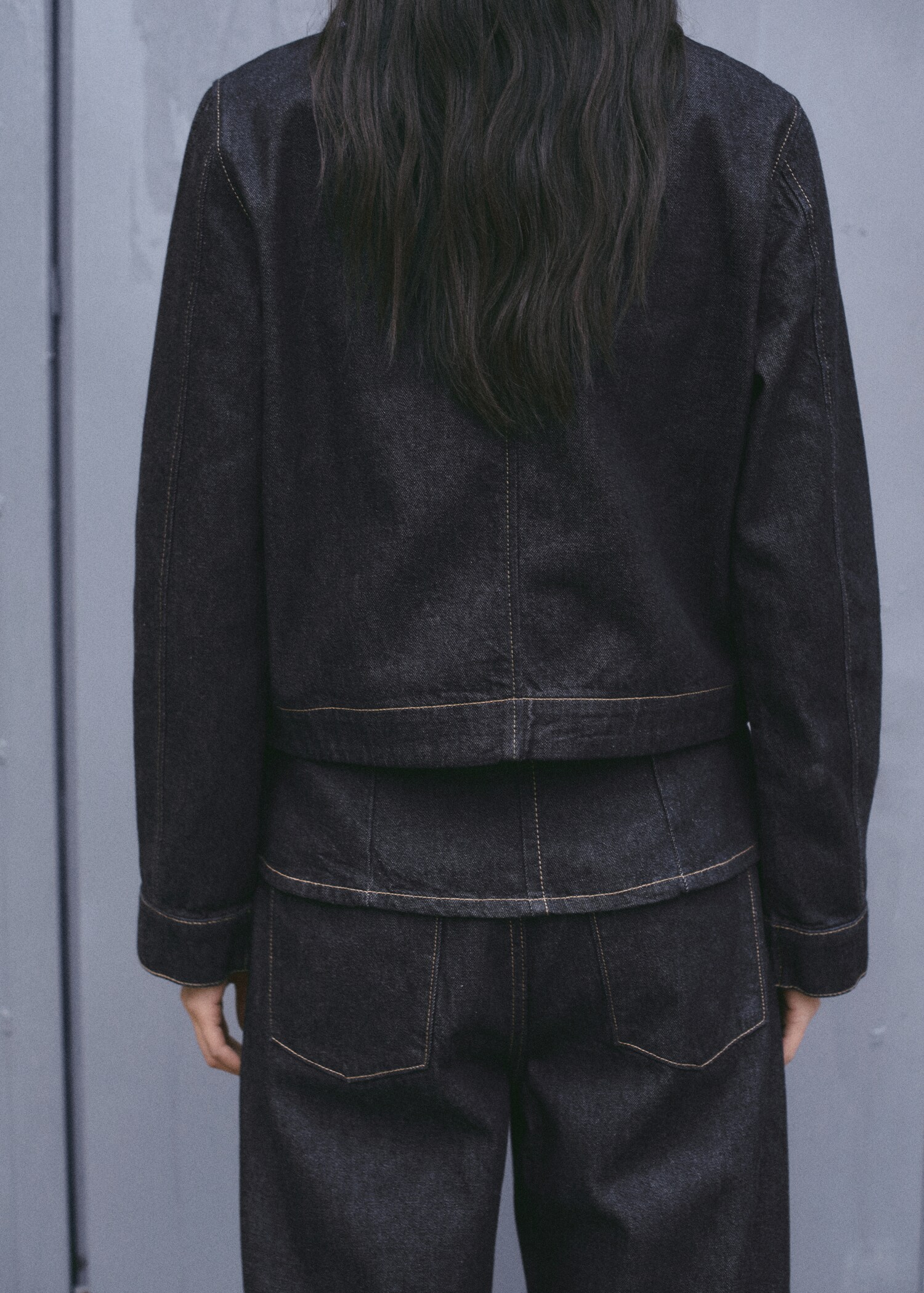 Veste denim poches - Verso de l’article