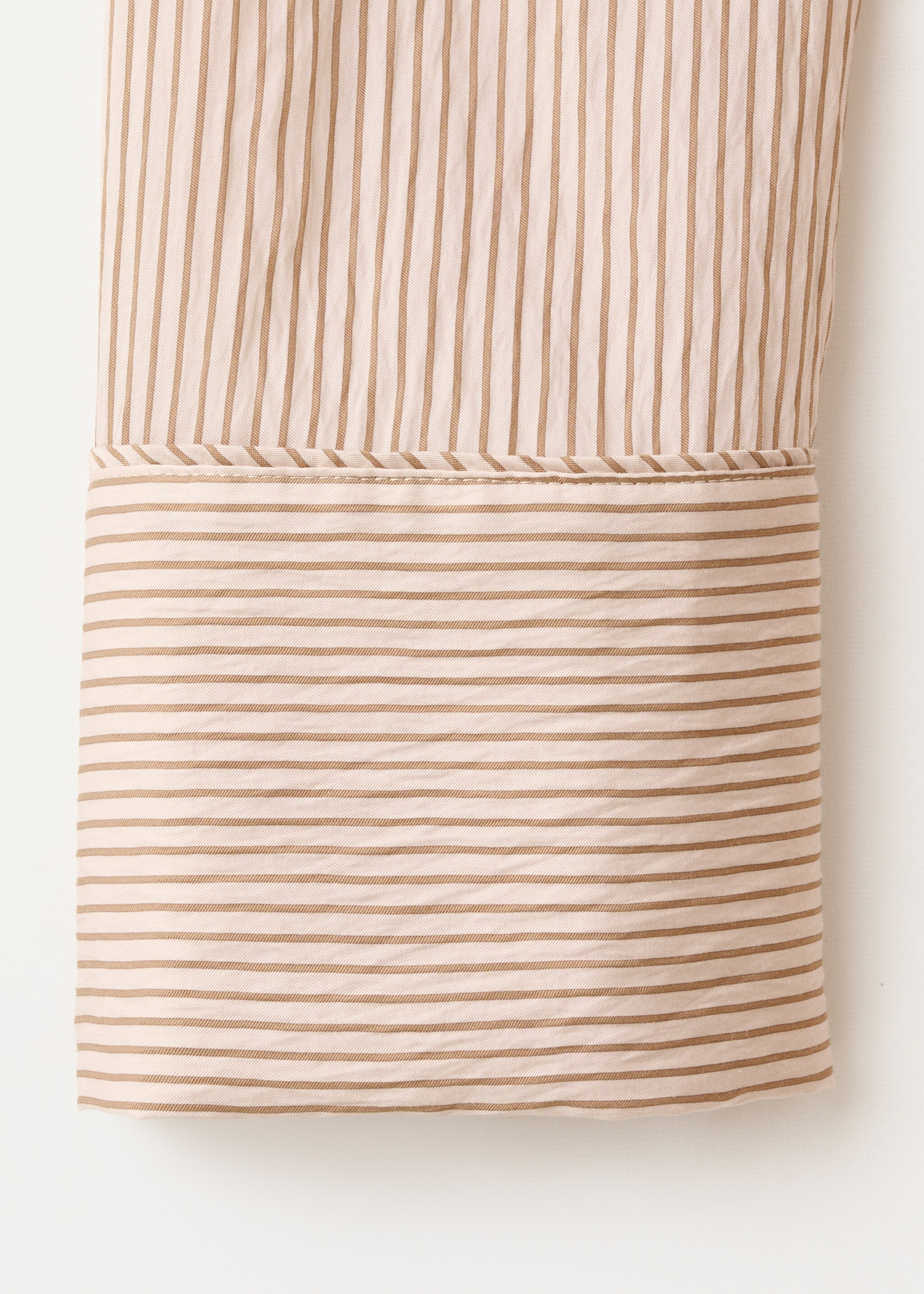 Knot stripped blouse - Details of the article 0, Brown. Ref: 27097157-00.