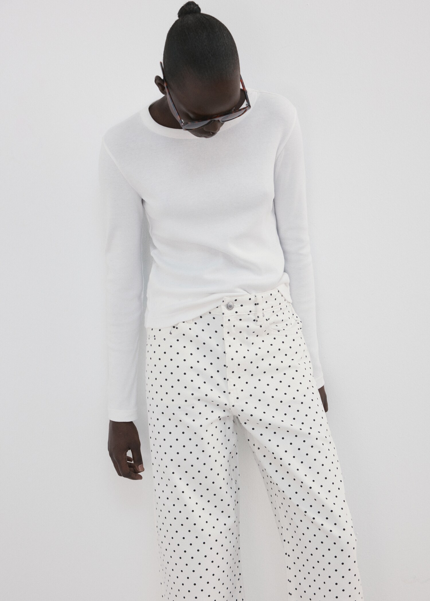 Polka dot balloon jeans - Details of the article 1