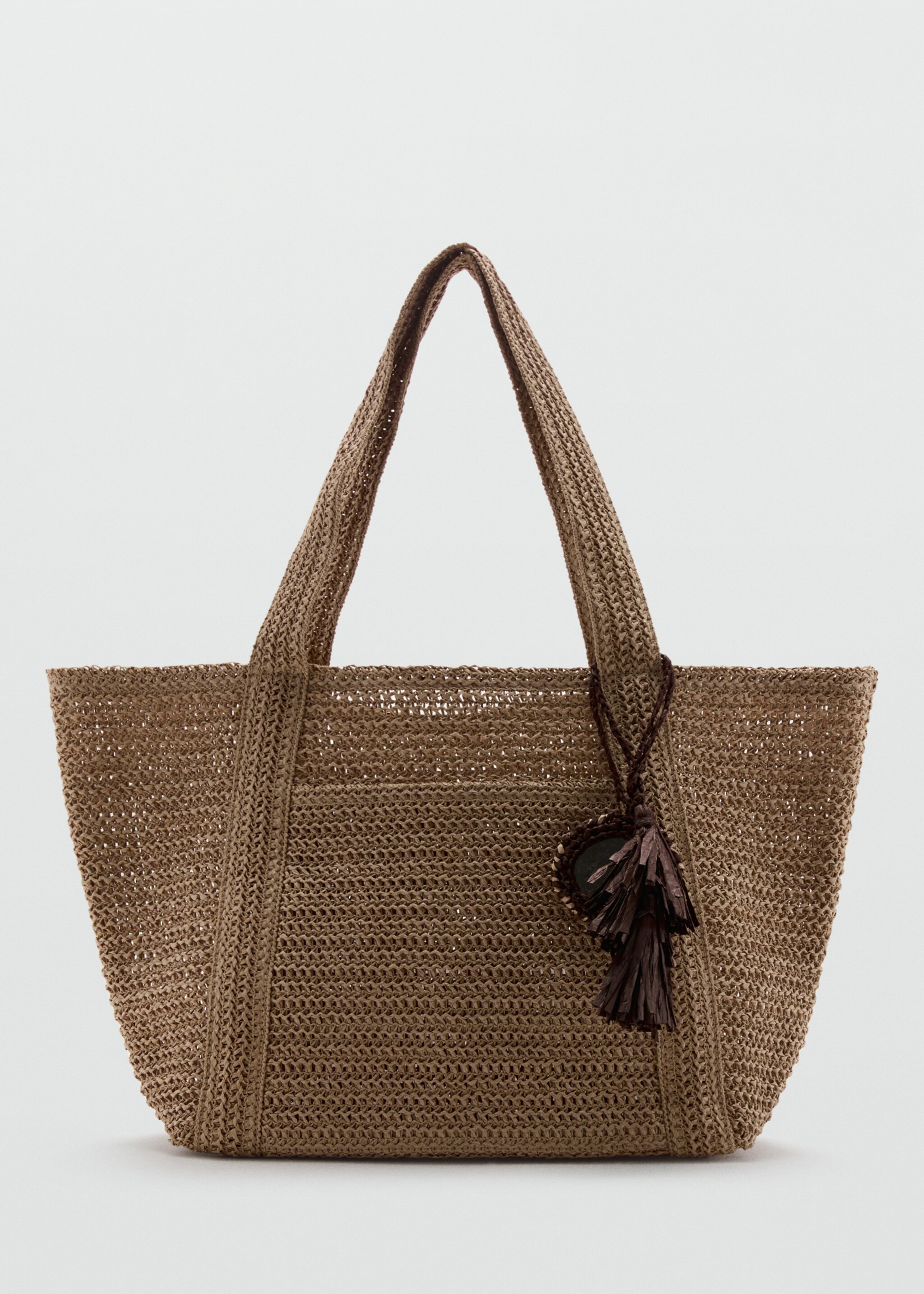 Natural fibre tote bag - Article without model, Beige. Ref: 27097159-00.