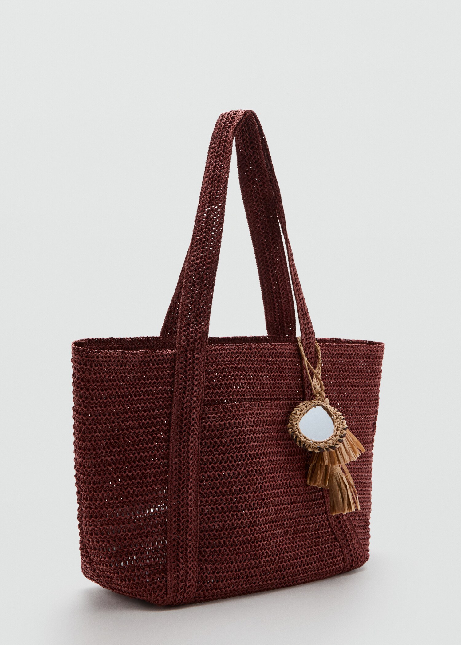 Natural fibre tote bag - Medium plane