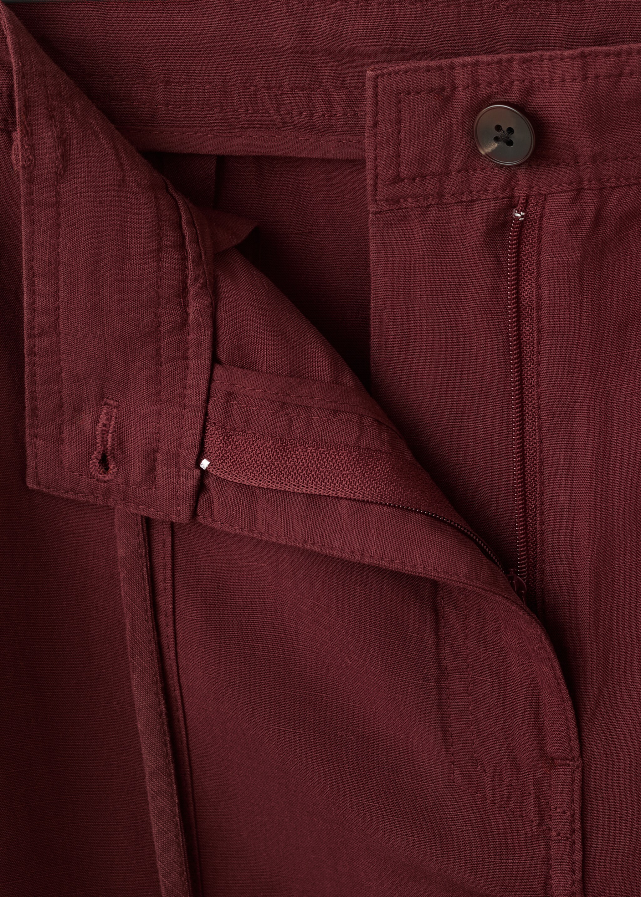 Pantalon droit Lyocell - Détail de l'article 8, Orange brûlé. Ref: 27097780-00.