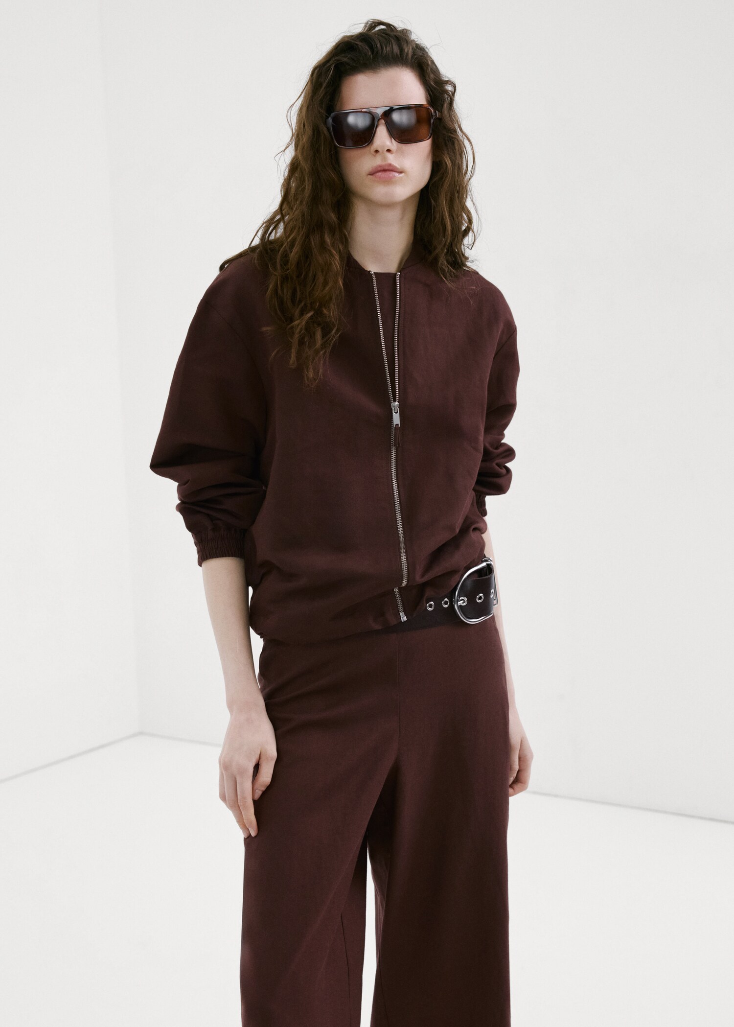 Pantalón recto lino - Detalle del artículo 1