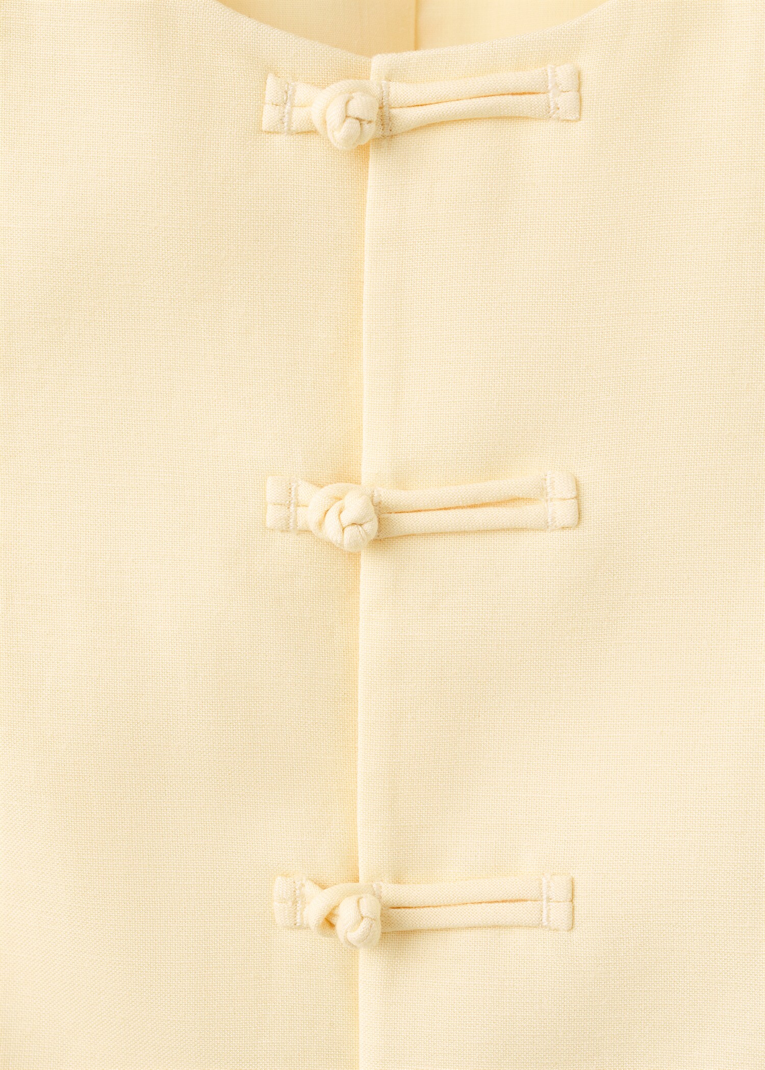 Linen-blend suit waistcoat - Details of the article 8