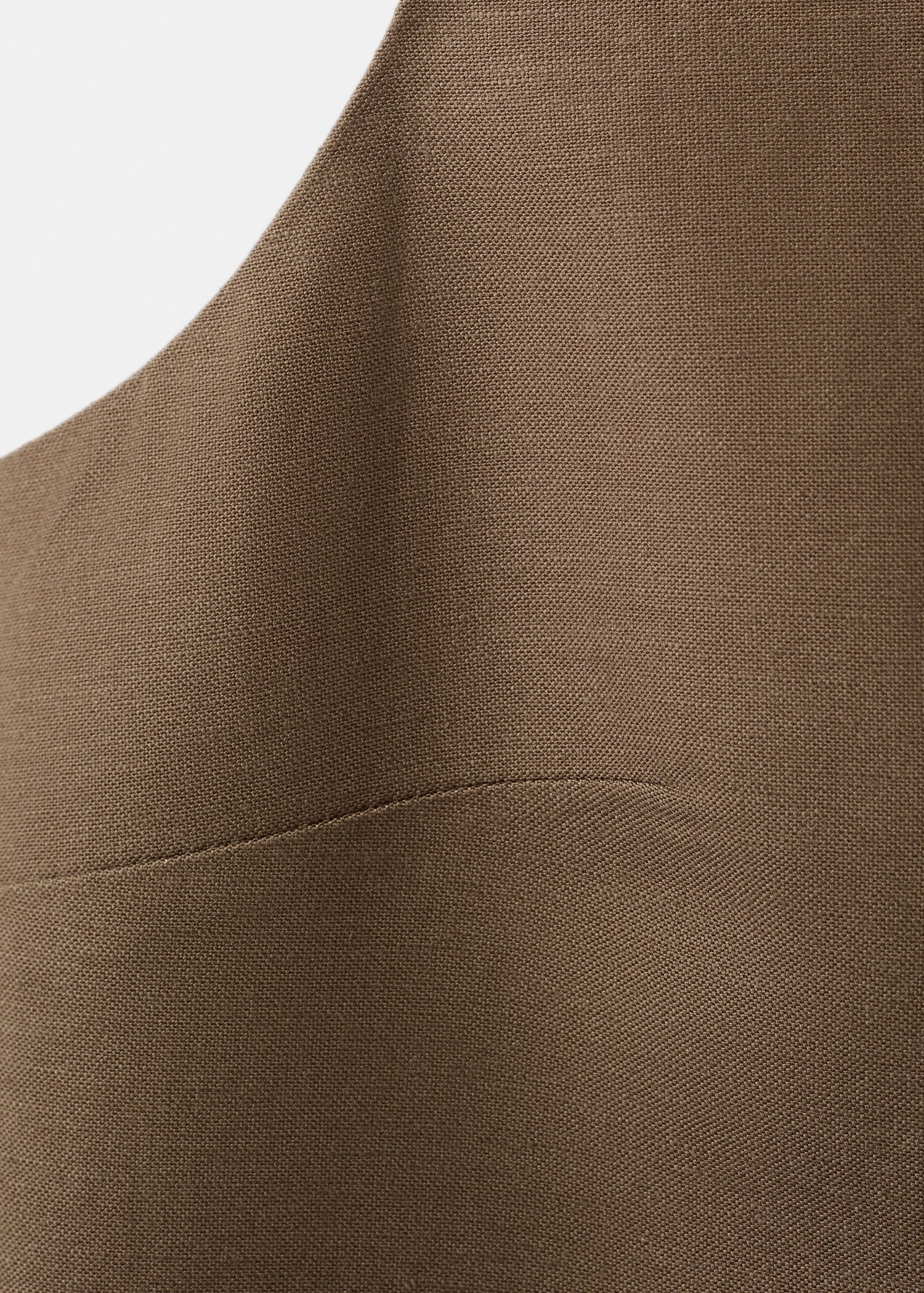 Linen-blend suit waistcoat - Details of the article 0