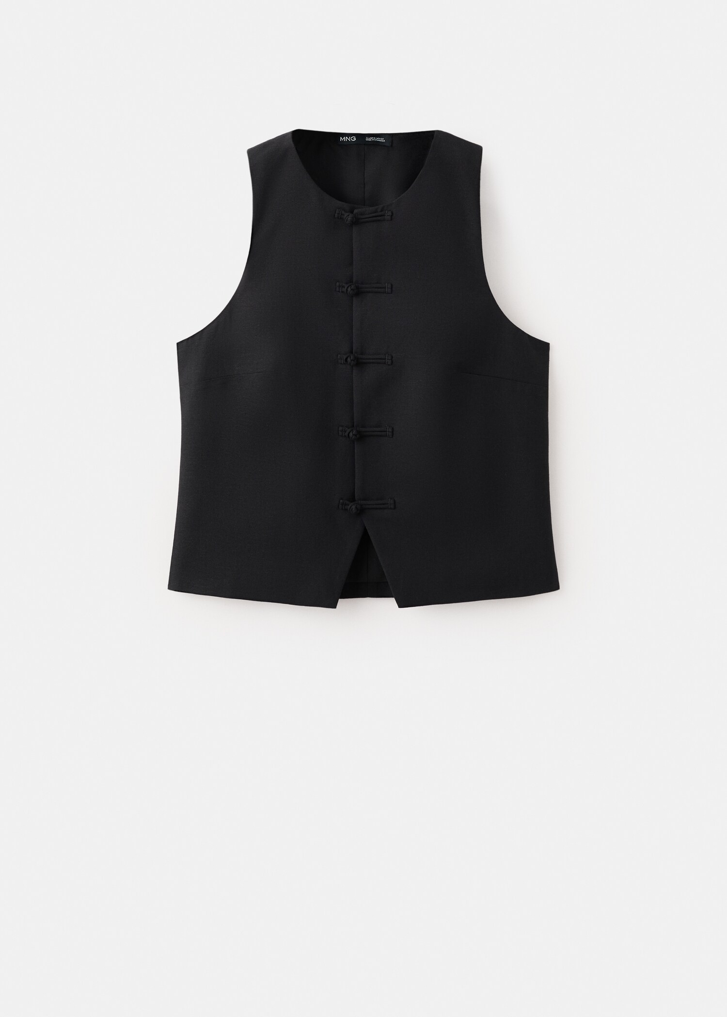 Linen-blend suit waistcoat - Article without model