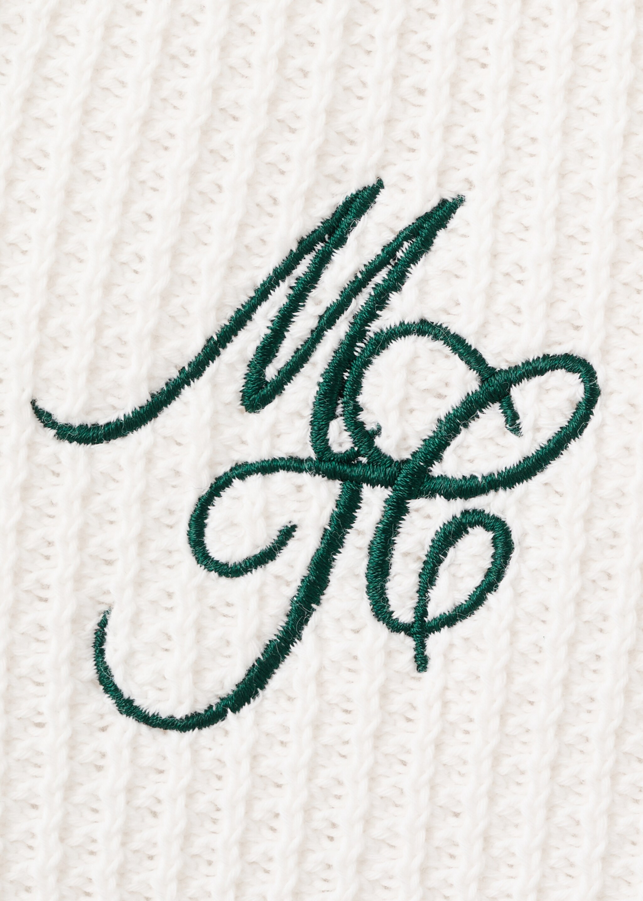 Embroidered detail knitted cardigan - Details of the article 0, Off White. Ref: 27097789-00.