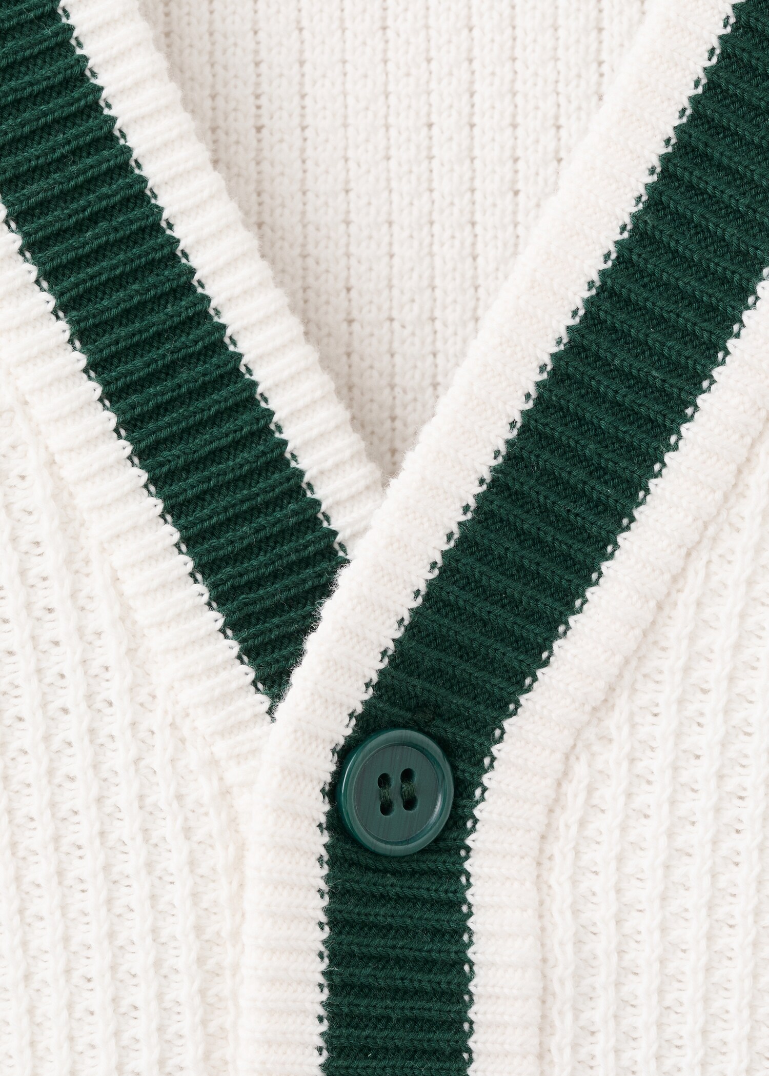 Embroidered detail knitted cardigan - Details of the article 8