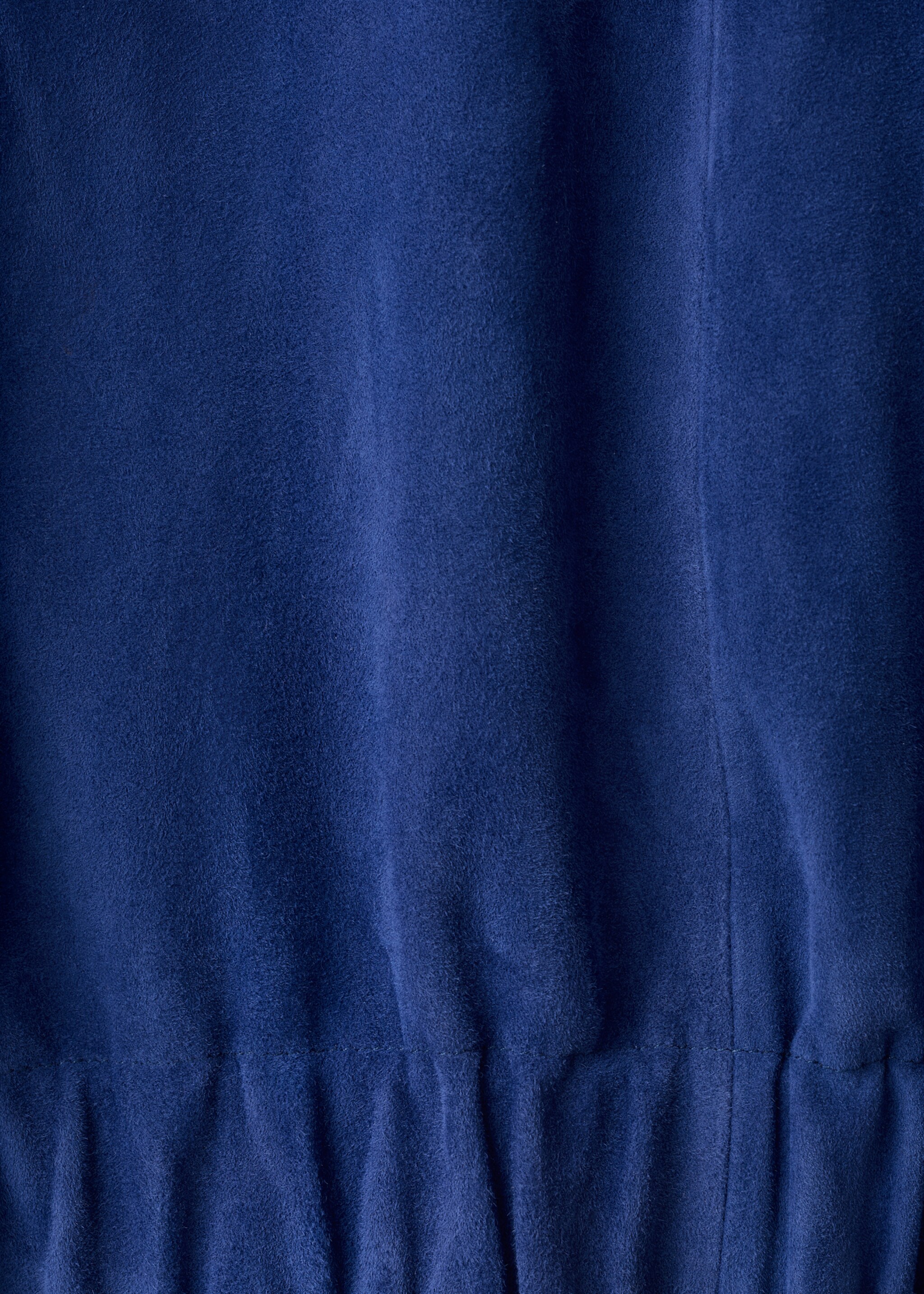 Veste en daim à col cheminée - Détail de l'article 0, Bleu. Ref: 27097790-00.