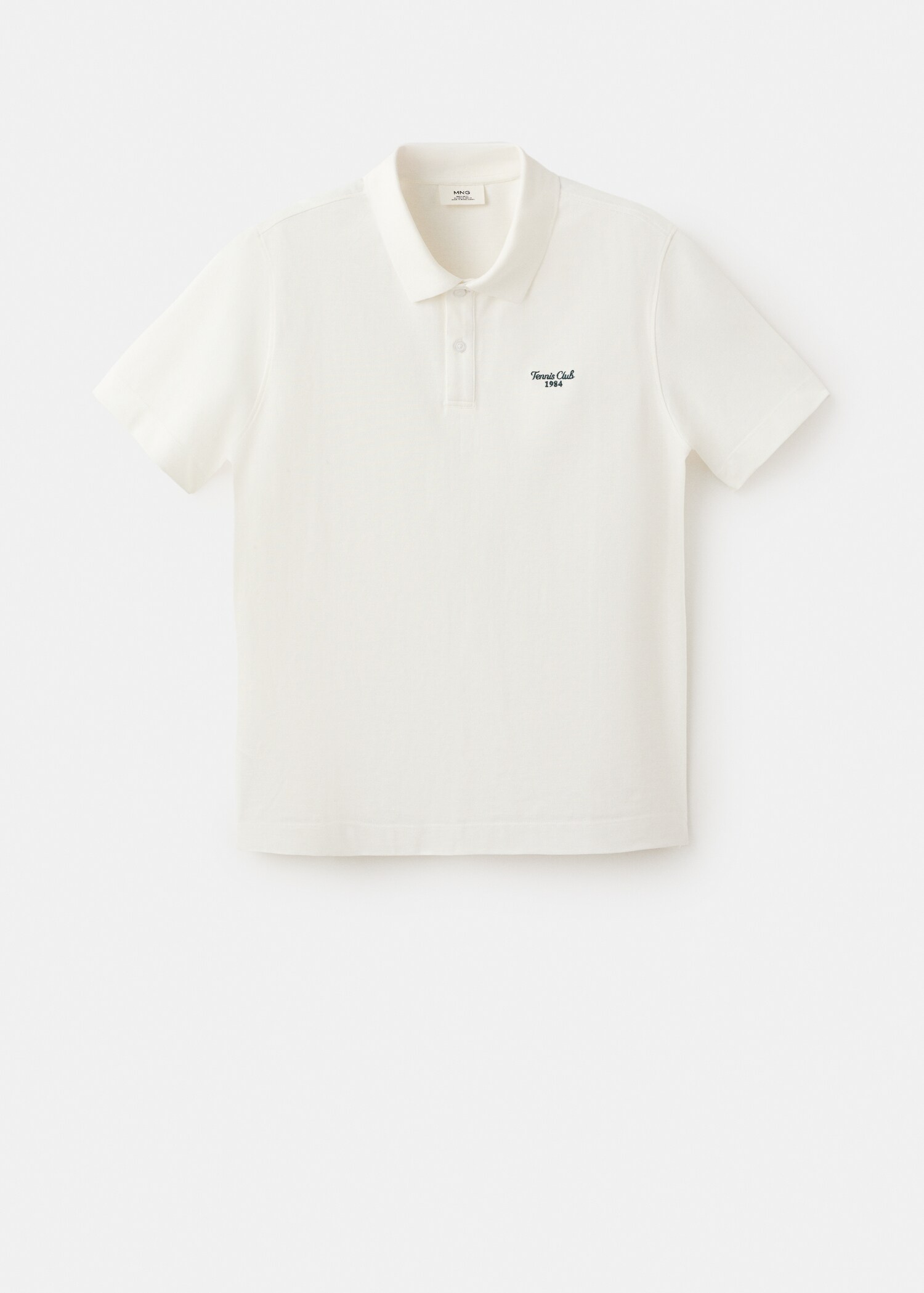 100% embroidered cotton polo shirt - Article without model