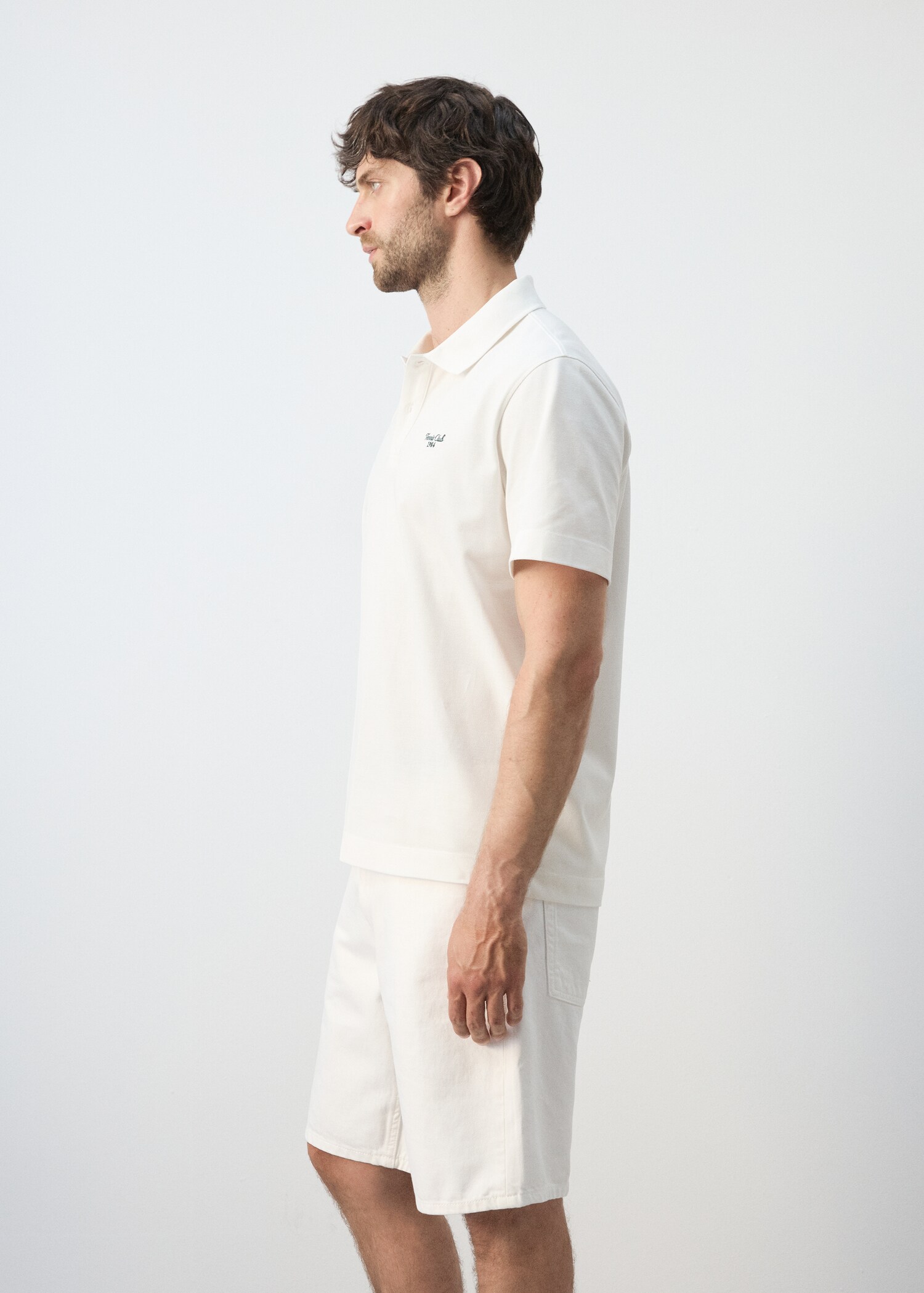 100% embroidered cotton polo shirt - Details of the article 2