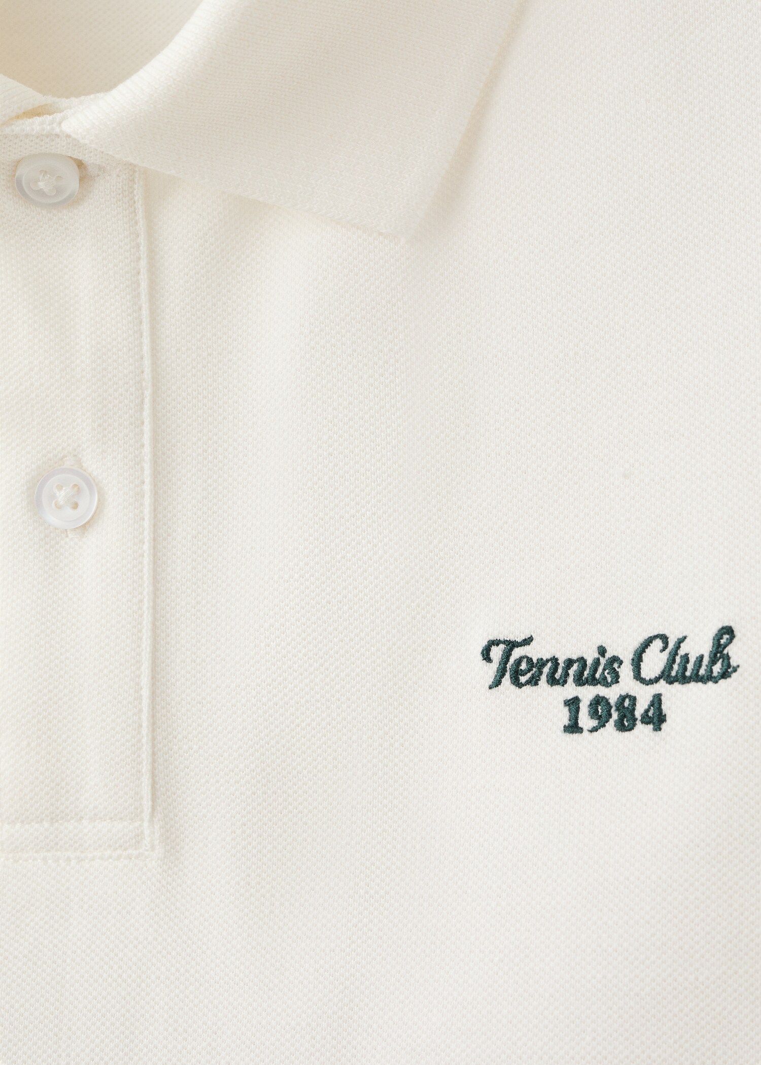 100% embroidered cotton polo shirt - Details of the article 8
