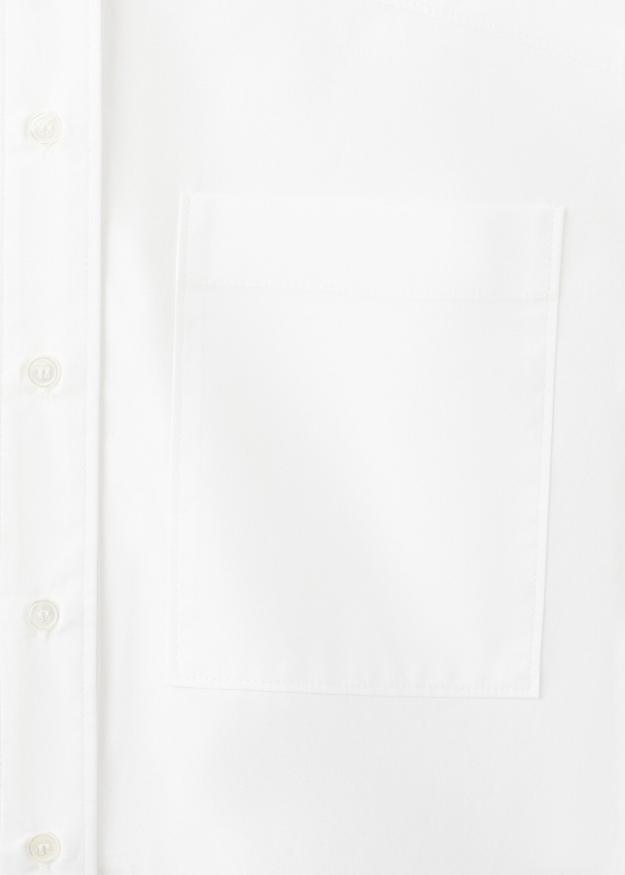 Sleeveless poplin shirt - Details of the article 0, Blue. Ref: 27097797-00.