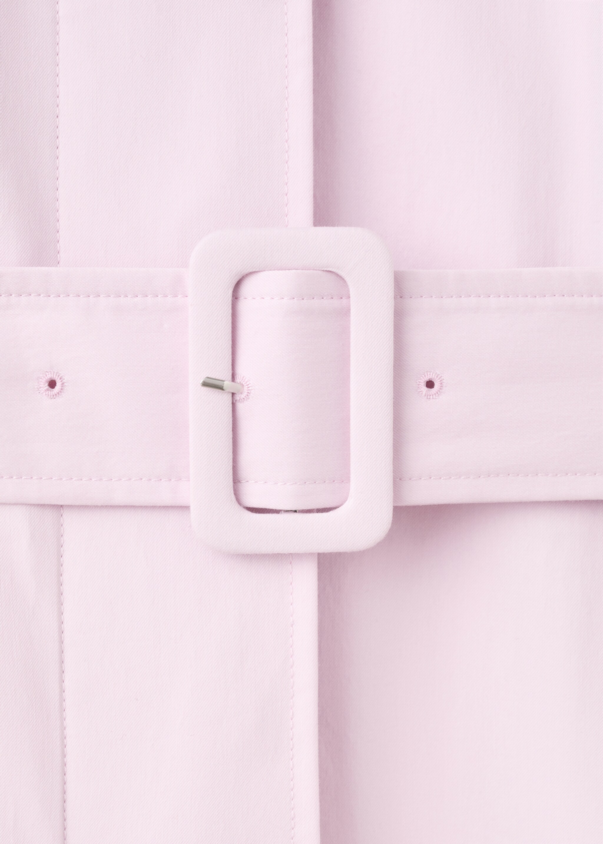 Trench long ceinture - Détail de l'article 8, Rose. Ref: 27097798-00.