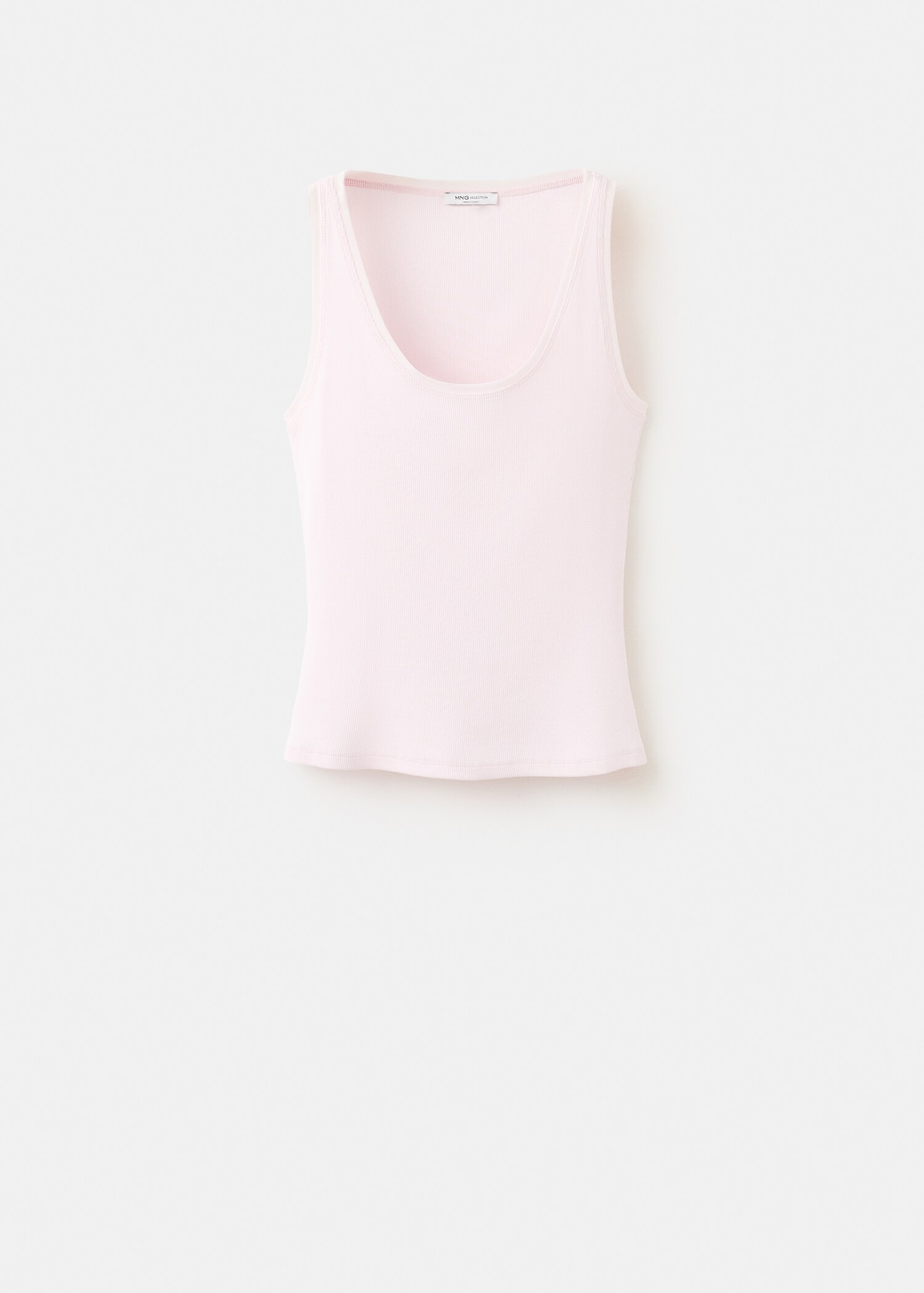 Ribbed cotton top - Article without model