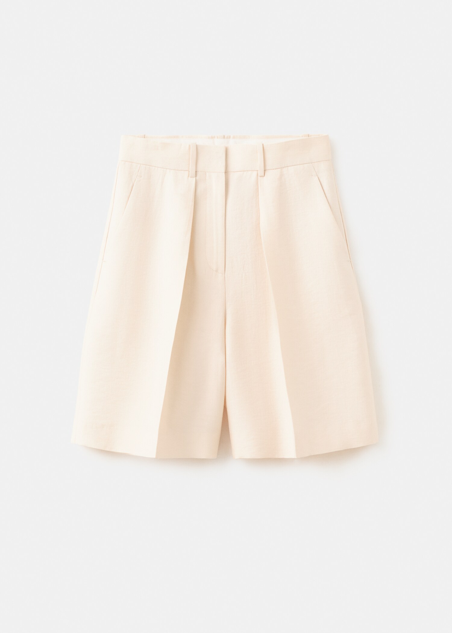 Straight-fit lyocell bermuda shorts - Article without model