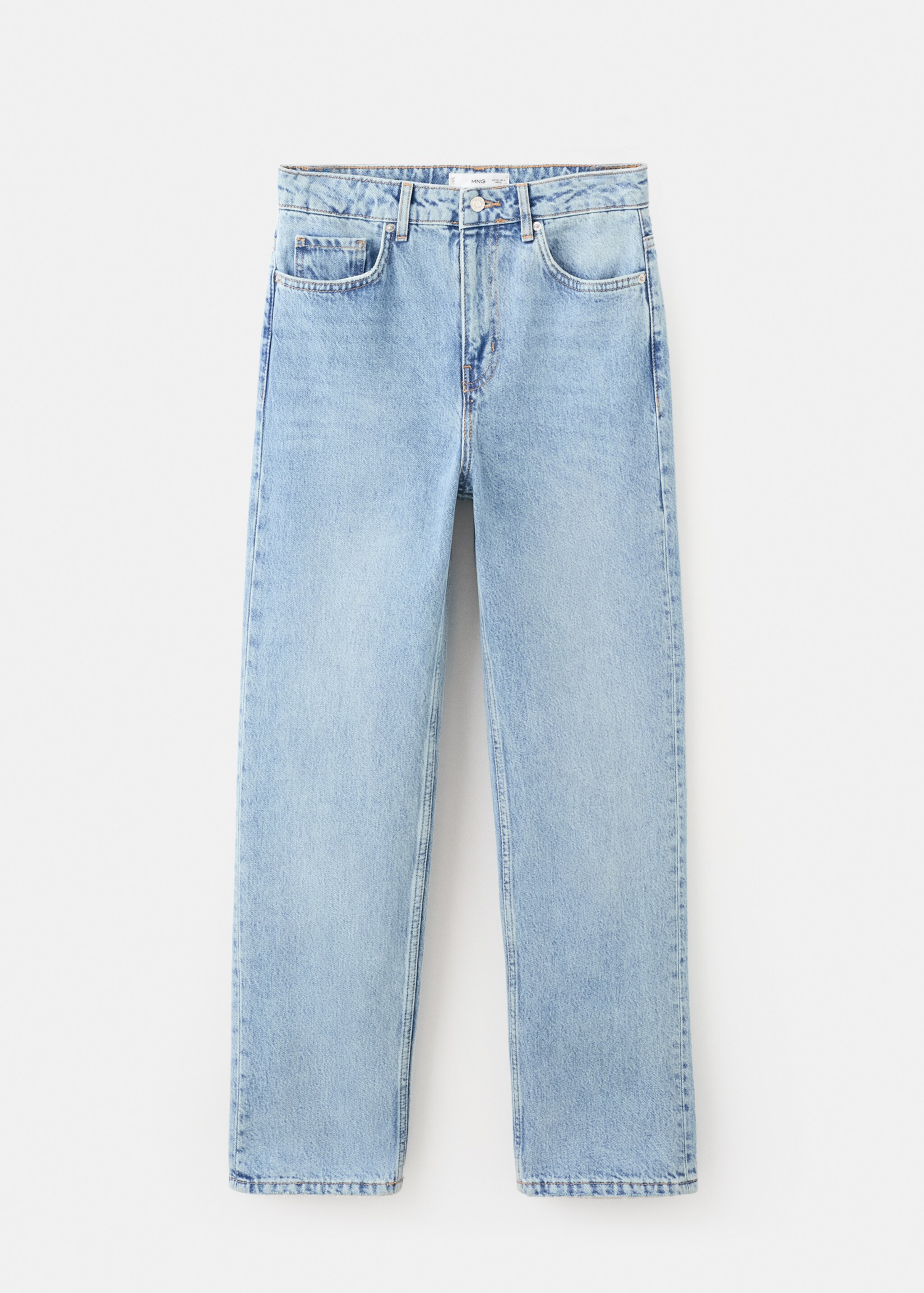 Mid-rise straight jeans - Article without model, Medium Blue. Ref: 27097891-00.