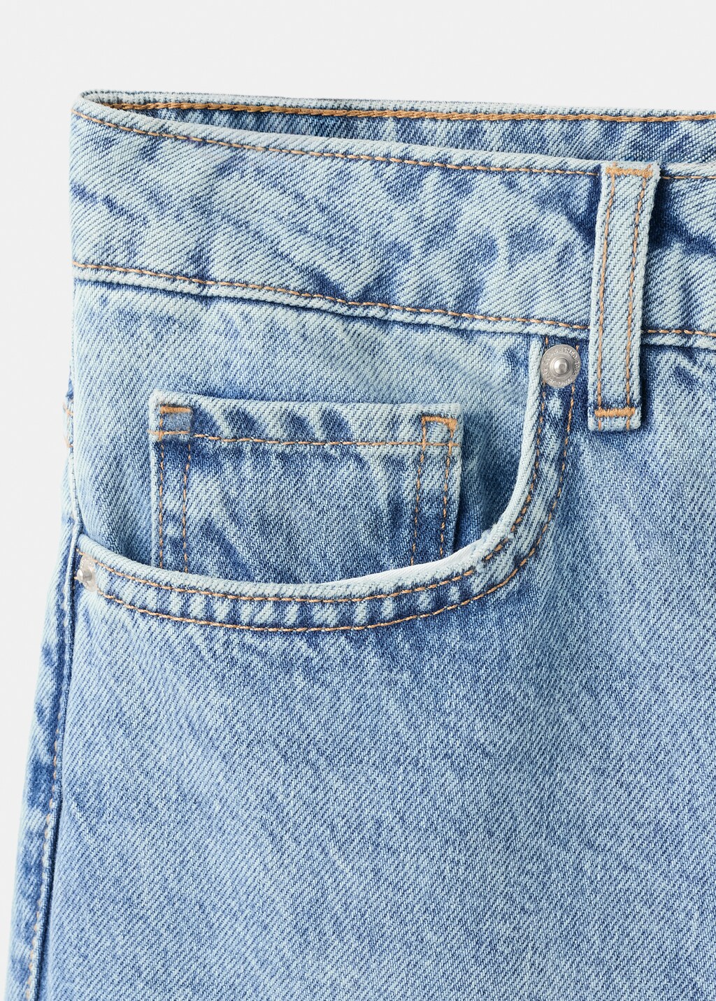 Mango Mid-rise straight jeans