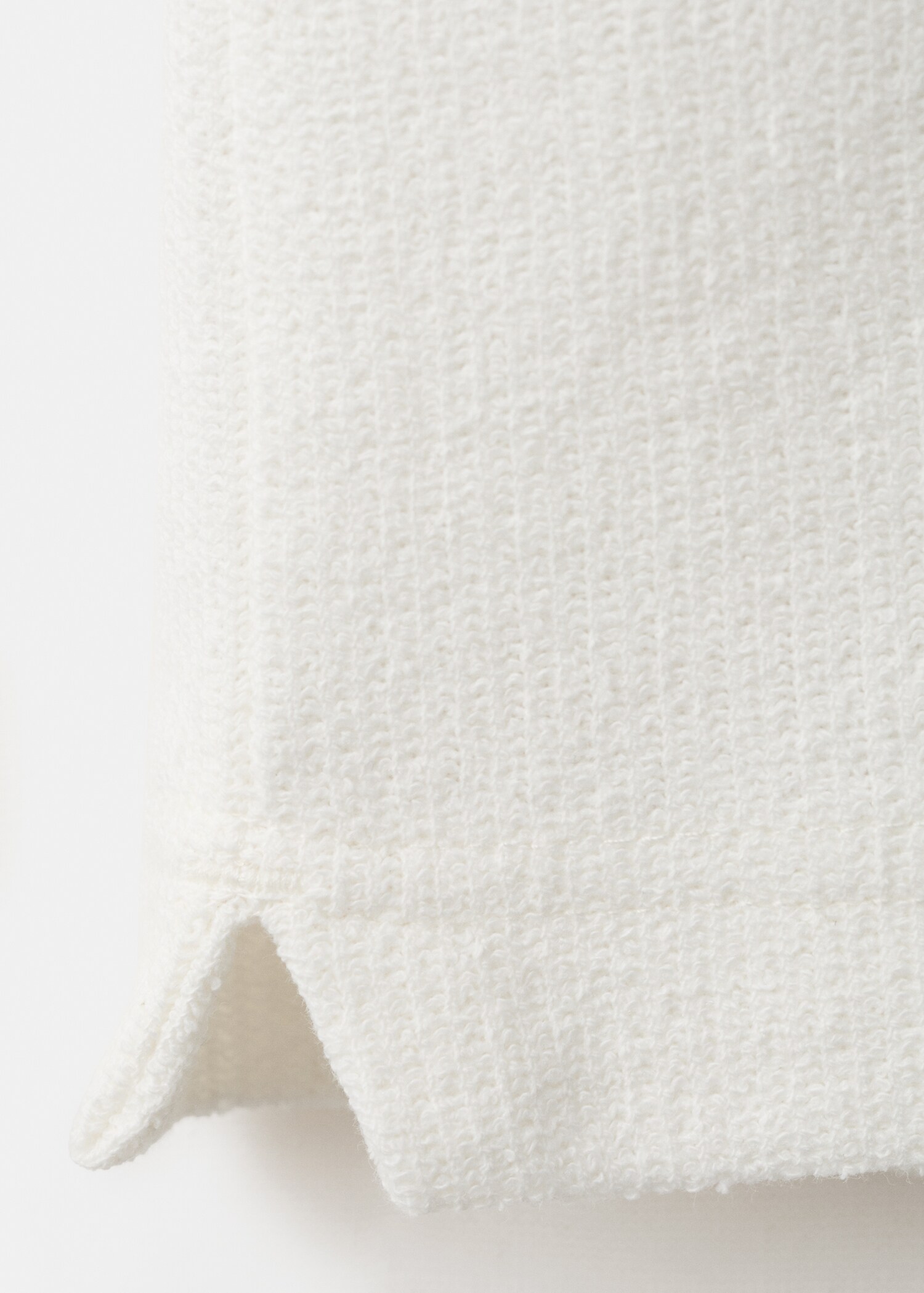 Regular-fit textured polo shirt - Details of the article 0