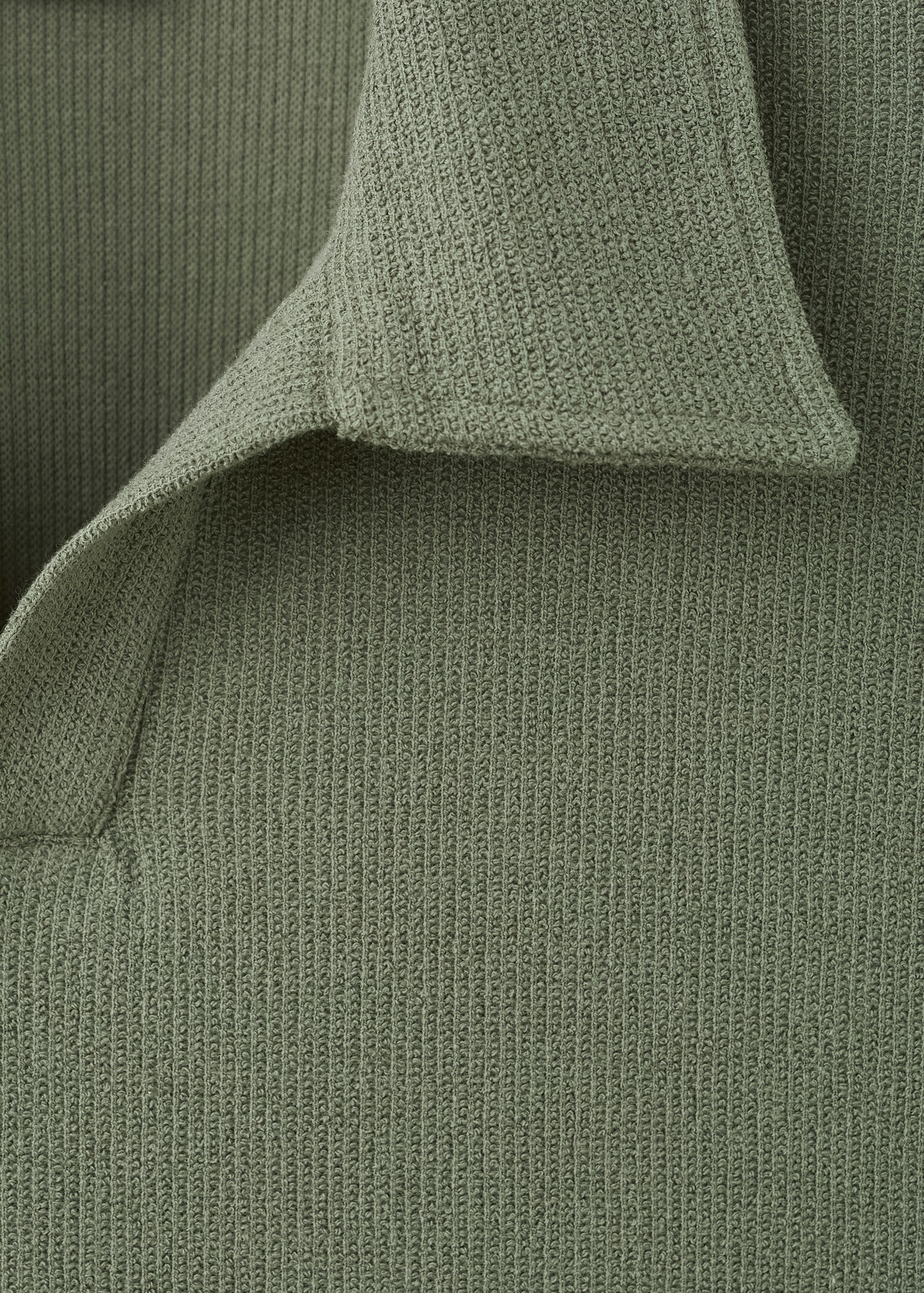 Regular-fit textured polo shirt - Details of the article 0