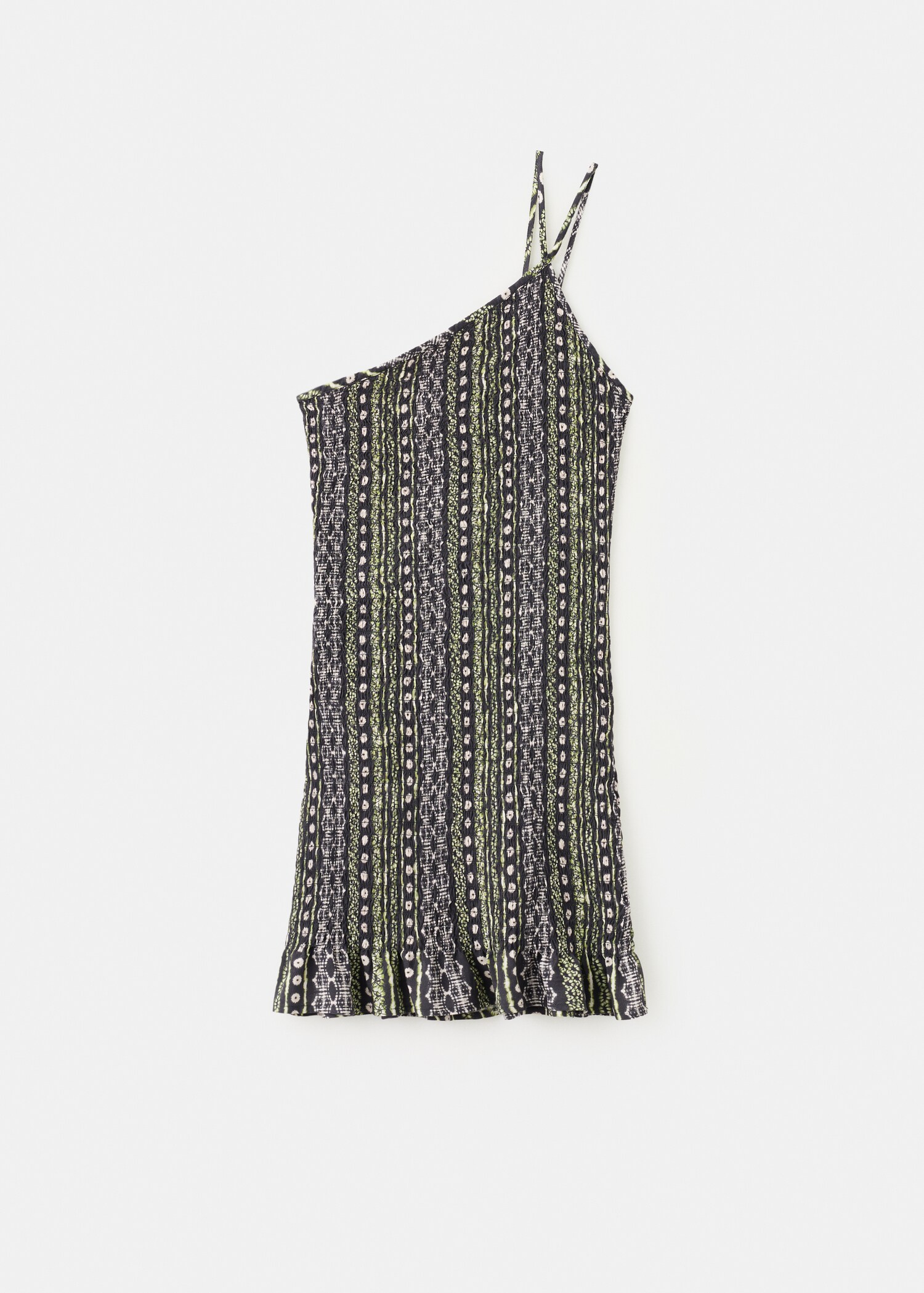 Printed asymmetrical dress - Article without model