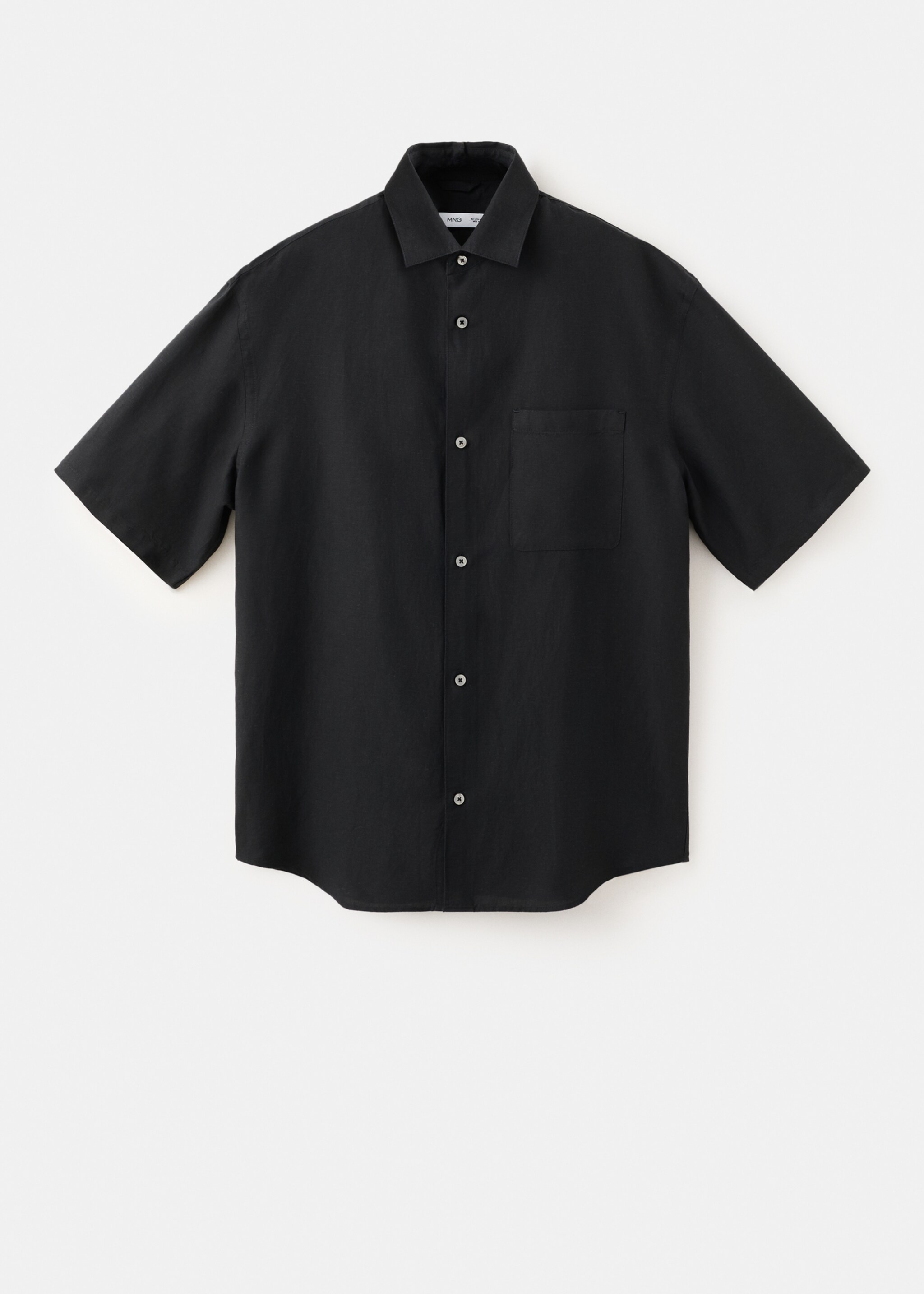 T-shirt manches courtes fluide - Article sans modèle, Noir. Ref: 27097909-00.