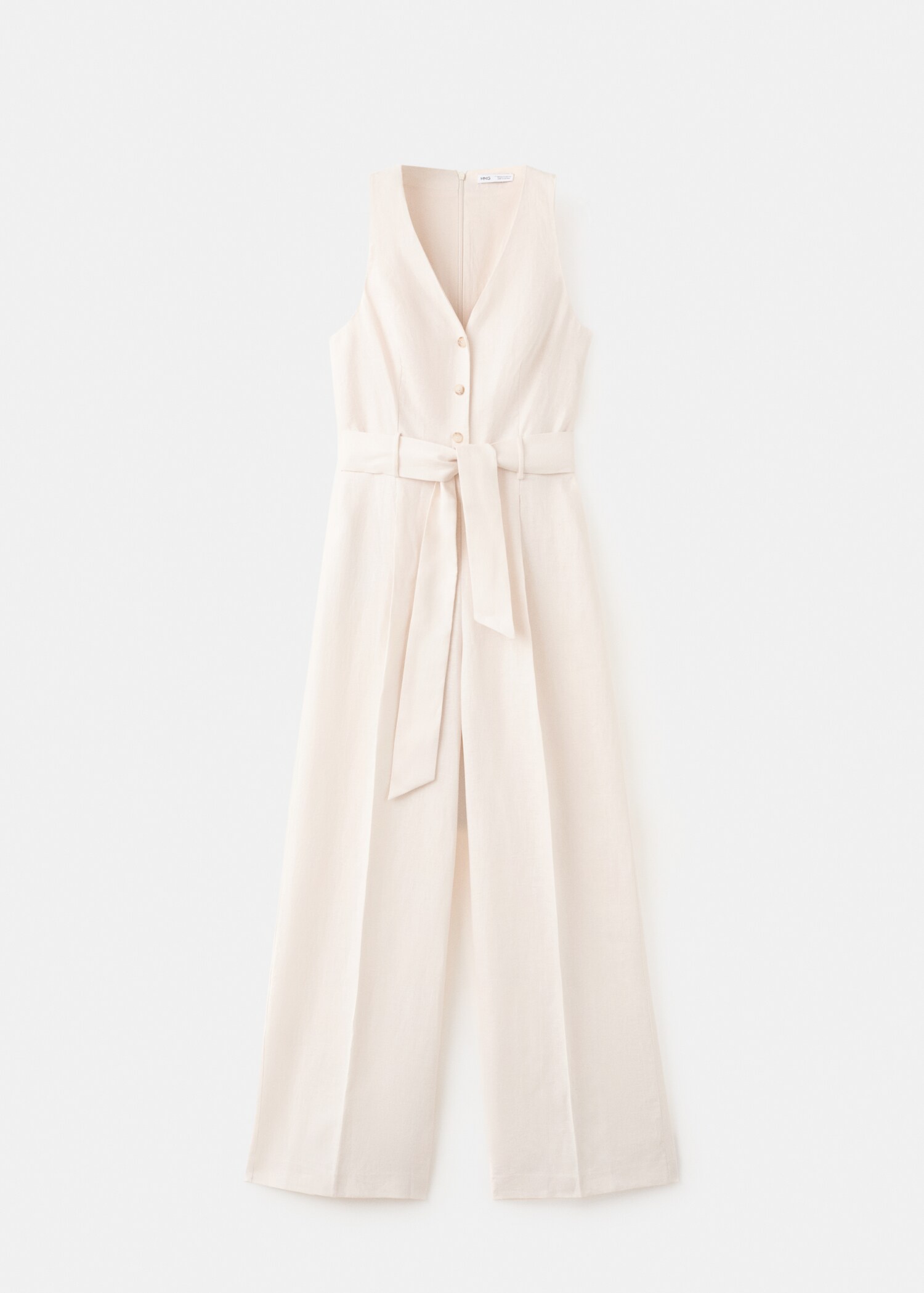 Belt linen jumpsuit - Article without model