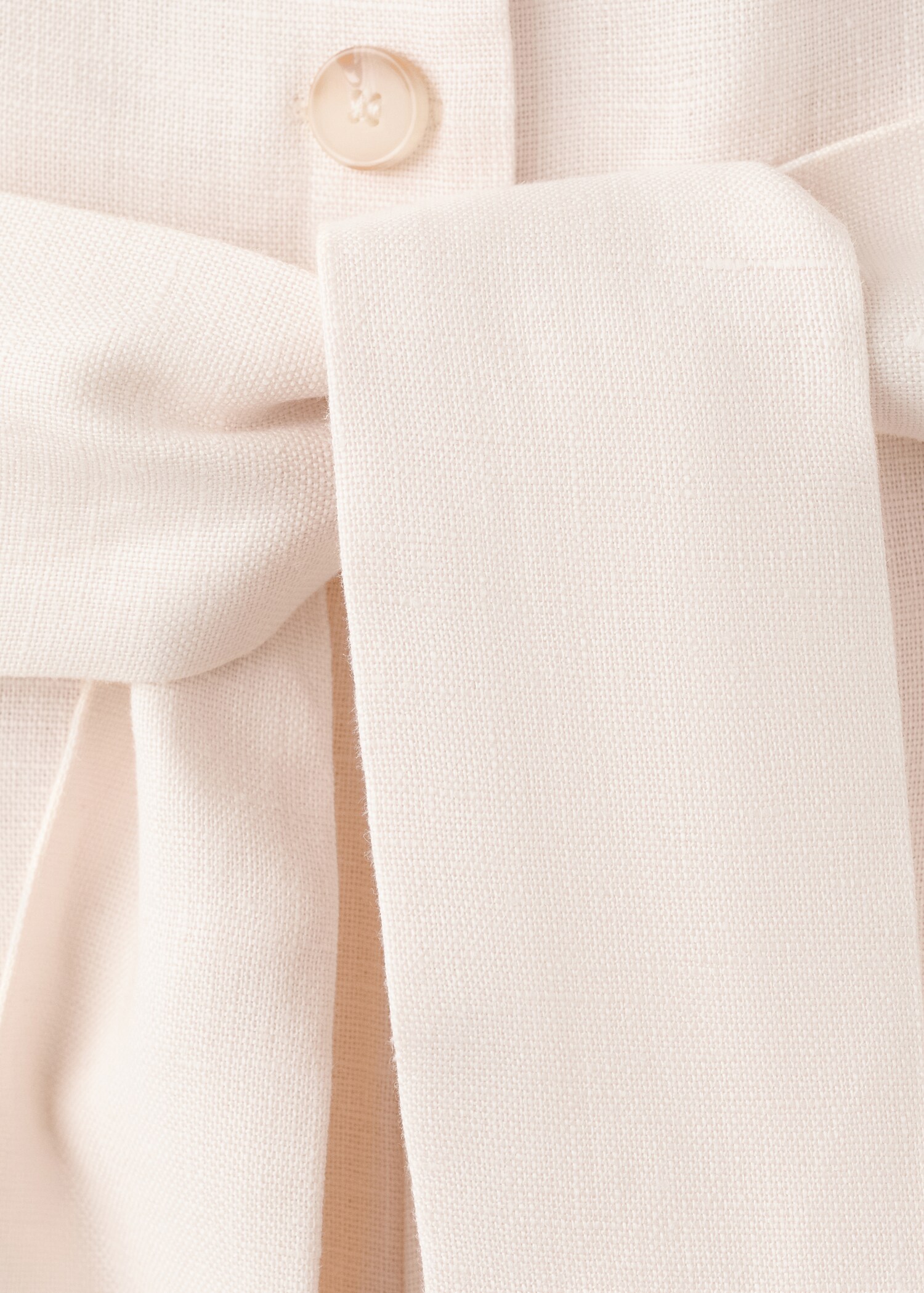 Belt linen jumpsuit - Details of the article 0